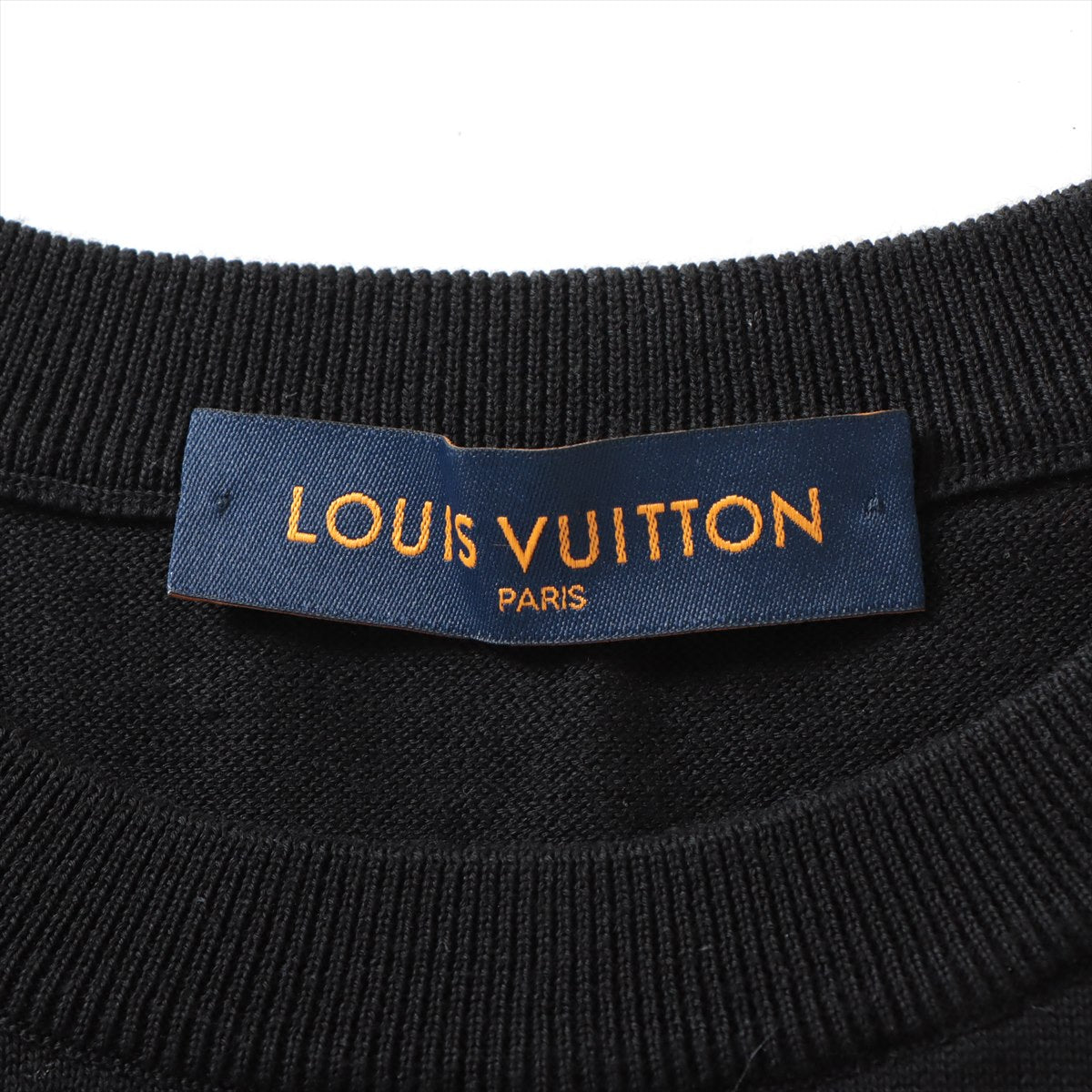 Louis Vuitton 22AW Cotton & nylon Short Sleeve Knitwear M Men's Black x green  RM222