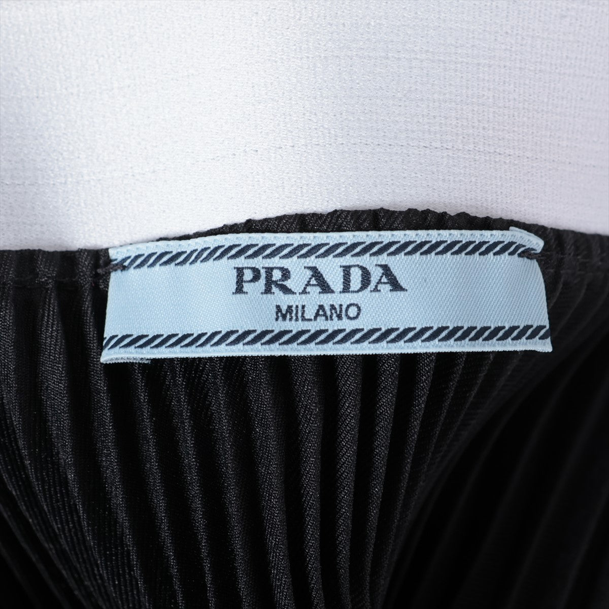 Prada 22 years Polyester Skirt 40 Ladies' Black  P168TL Pleats