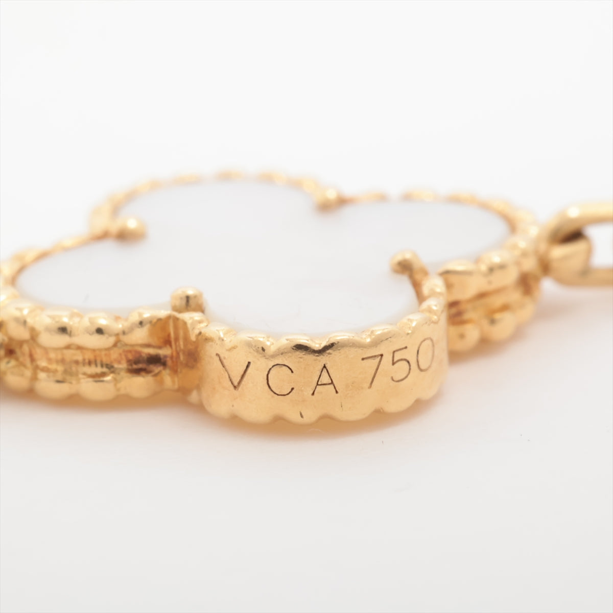 Van Cleef & Arpels Vintage Alhambra 20P shells Necklace 750(YG) 42.2g