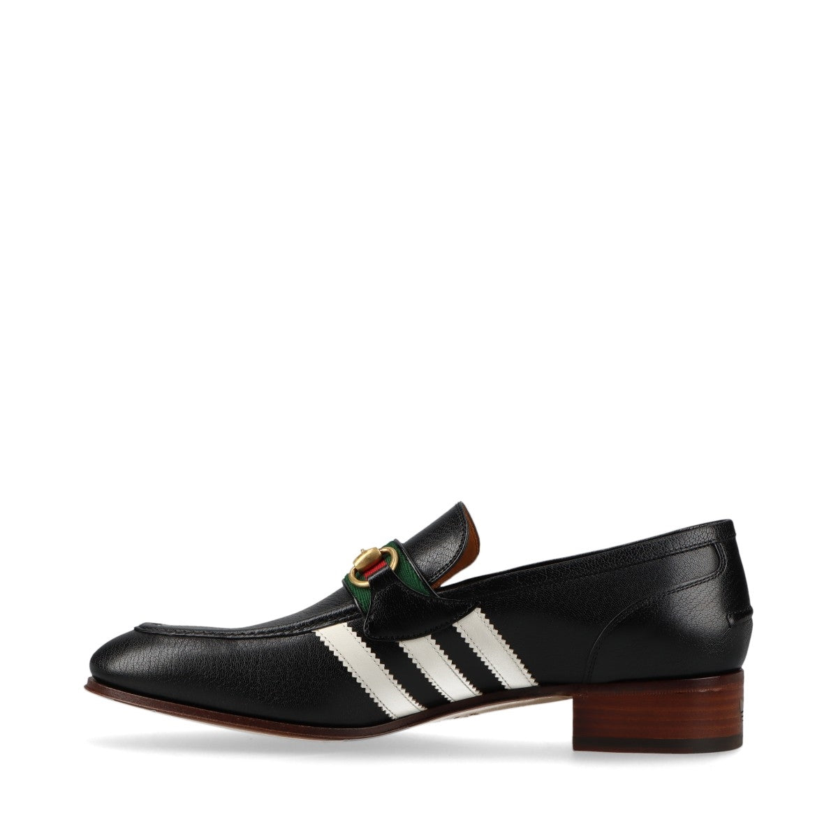 Gucci x adidas Horsebit Leather Loafer UA8 1/2 Men's Black 702283 Sherry Line box There is a bag