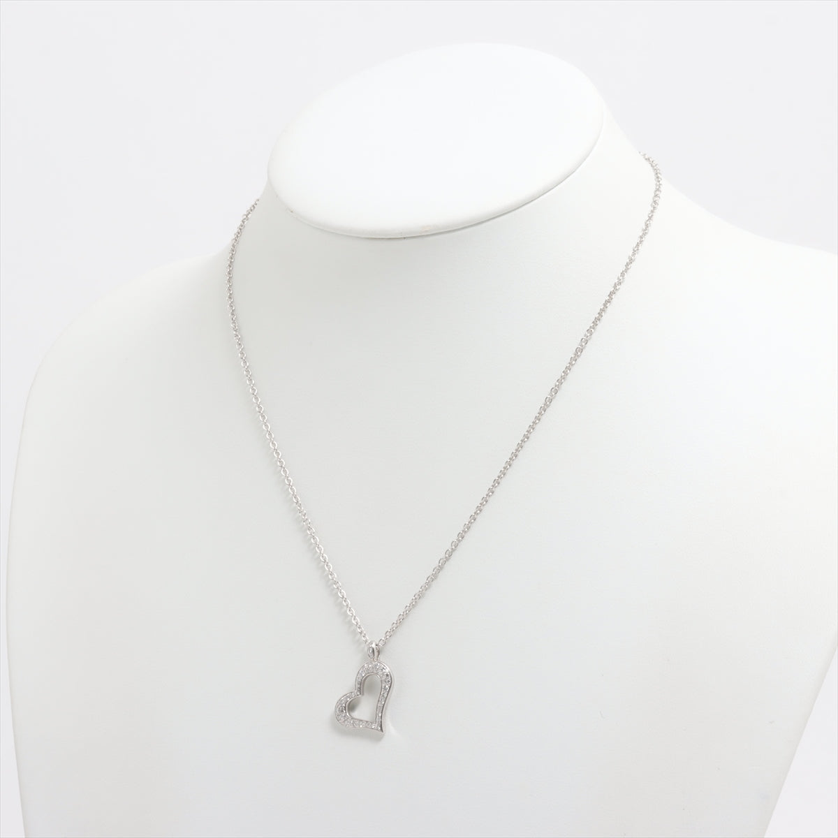 Piaget hearts Diamond Necklace 750(WG) 8.3g