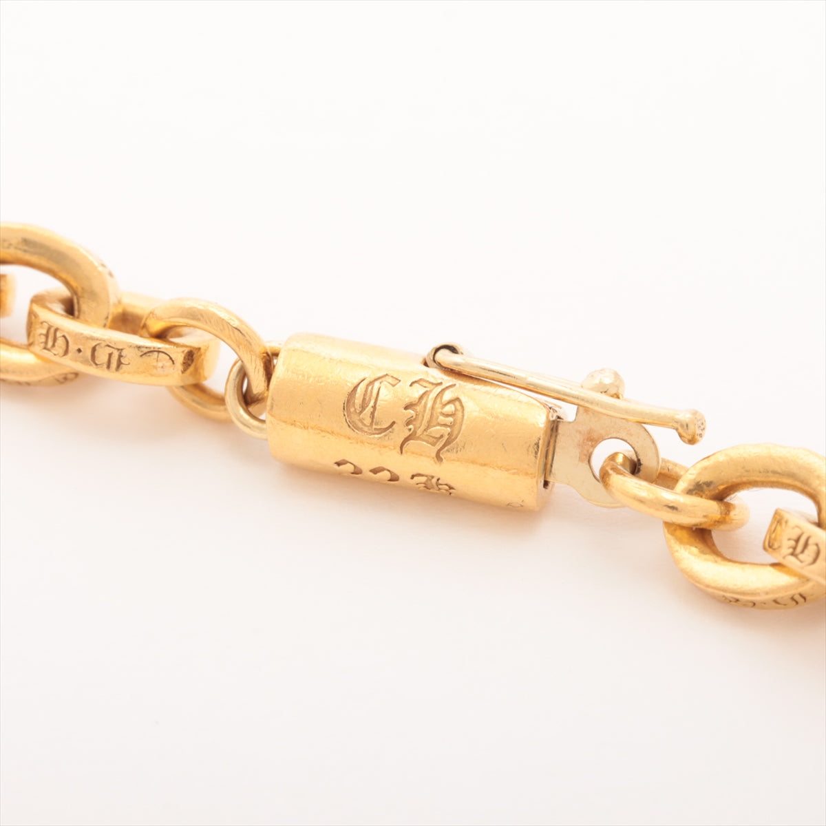 Chrome Hearts Paper Chain 8 inch Bracelet 22K×14K 21.9g