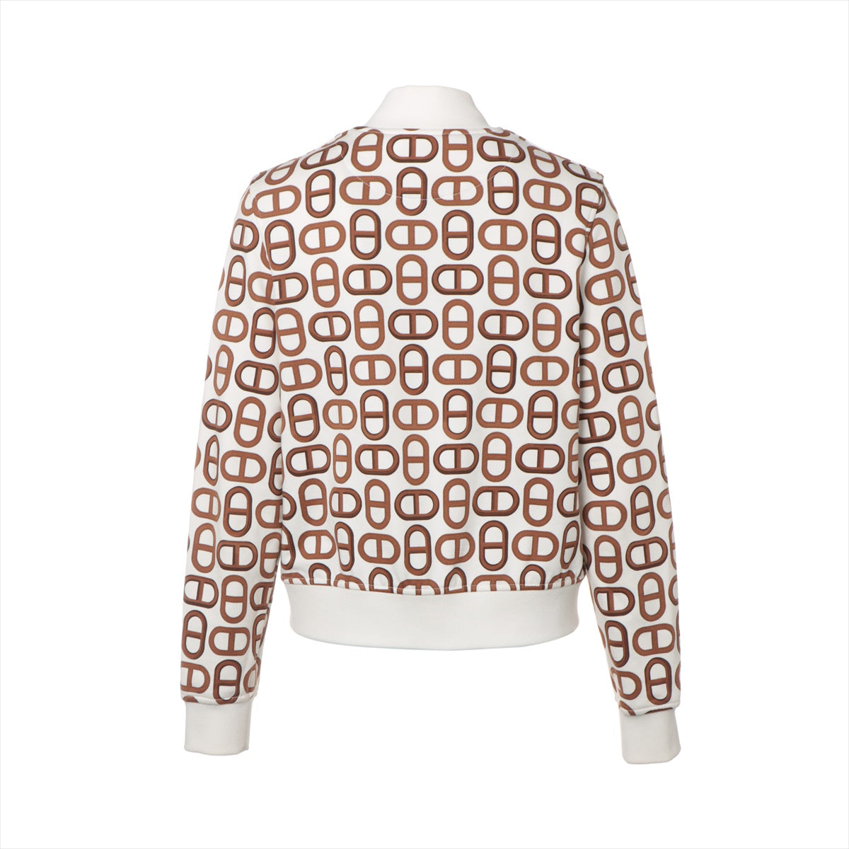 Hermès Chaîne d'Ancre 24 years Cotton Jacket 36 Ladies' White x brown