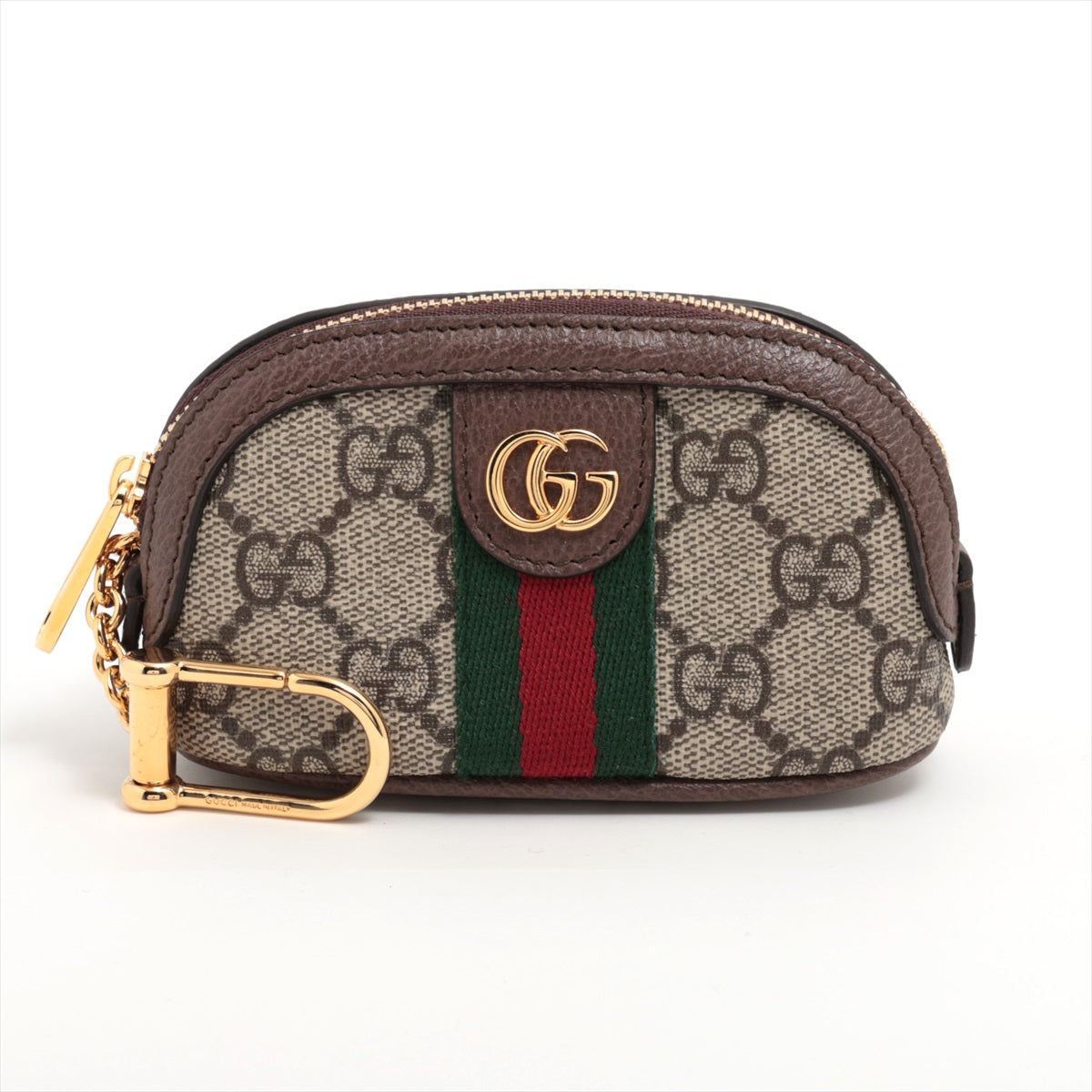 Gucci GG Supreme Ophidia 625707 PVC & leather Coin Purse Beige