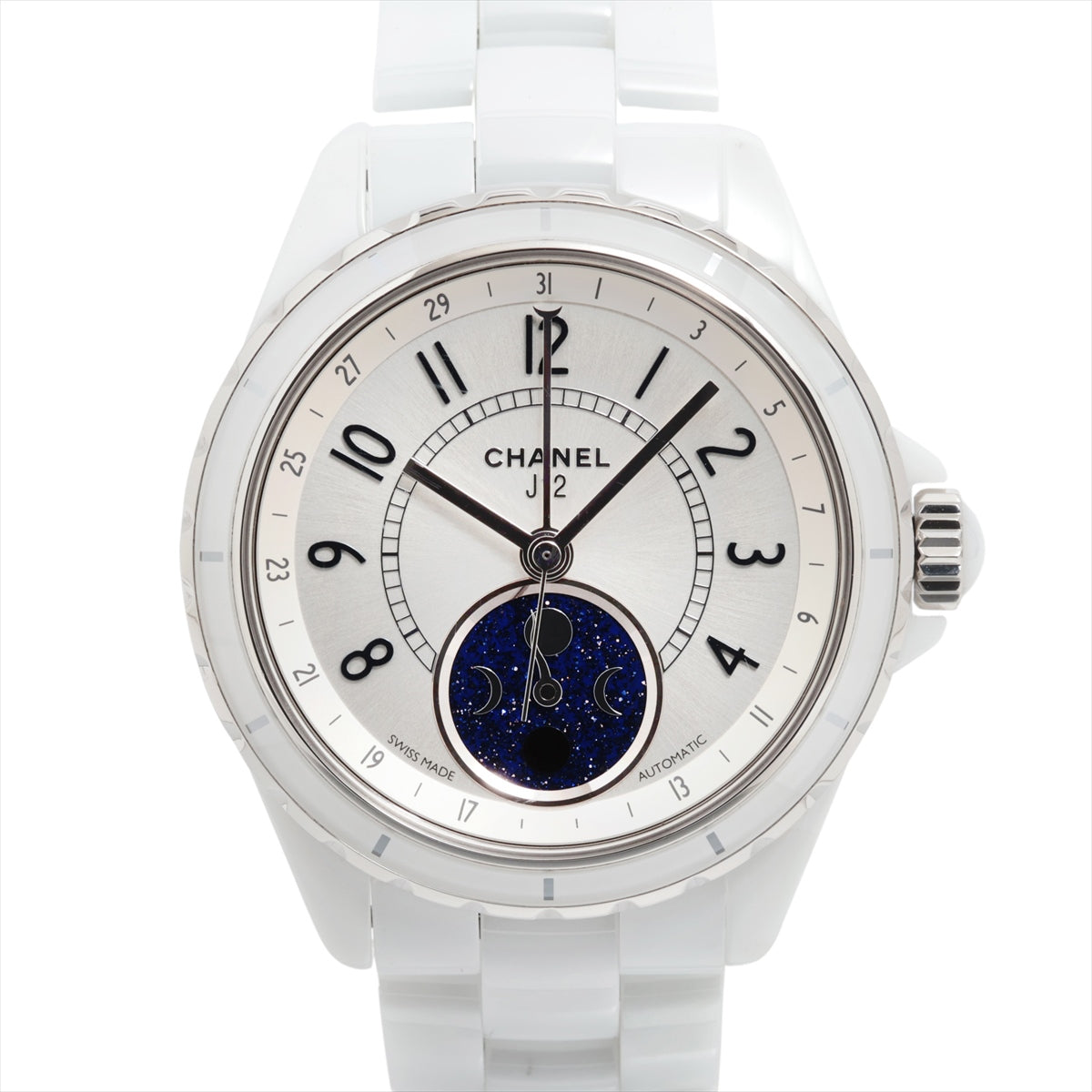 Chanel J12 Fuzz de Lune H3404 SS×CE AT Silver Dial 5 Extra Links