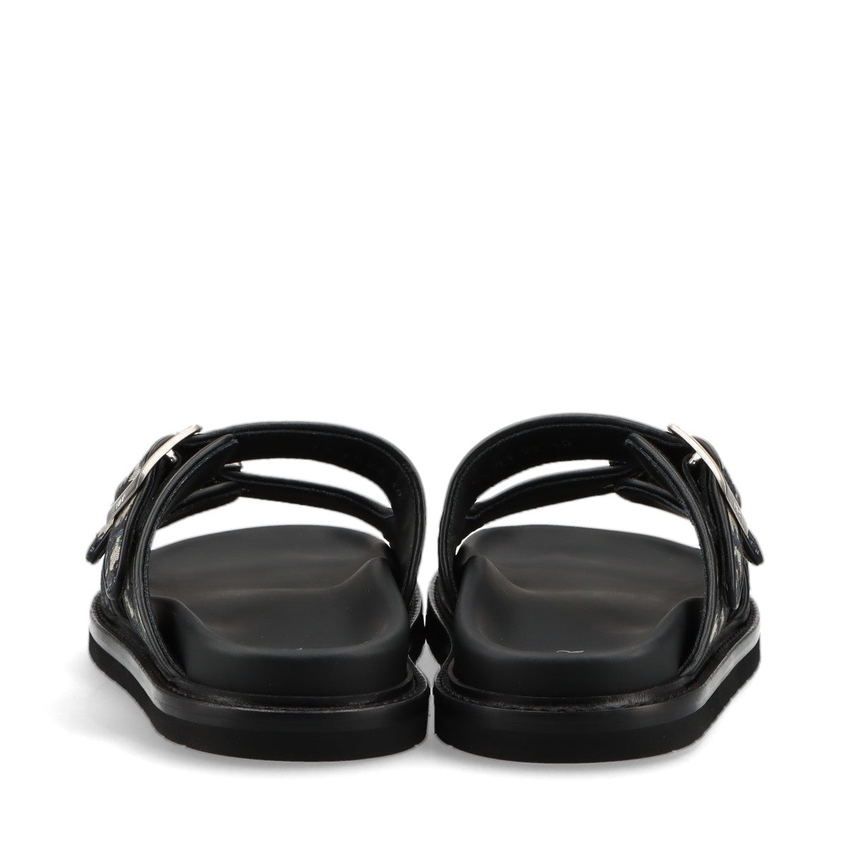 Dior Aqua Canvas & Leather Sandals 40 Men's Black x Beige LS1122 Oblique Strap Box There is a storage bag