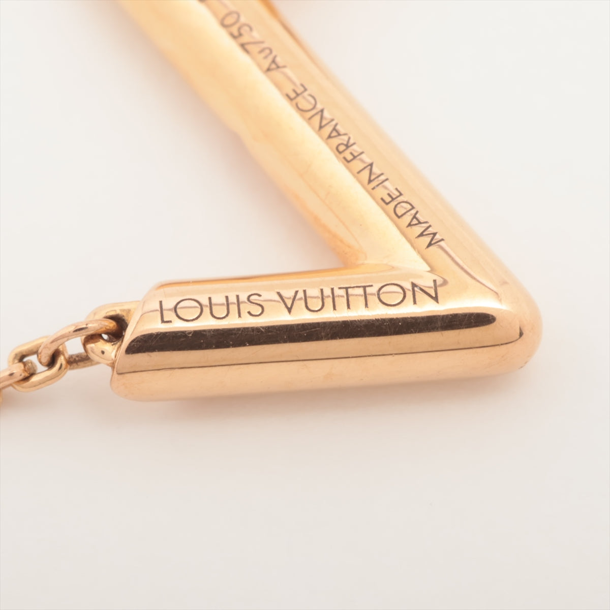 Louis Vuitton LV Vault Upside Down Necklace 750(PG) 6.0g