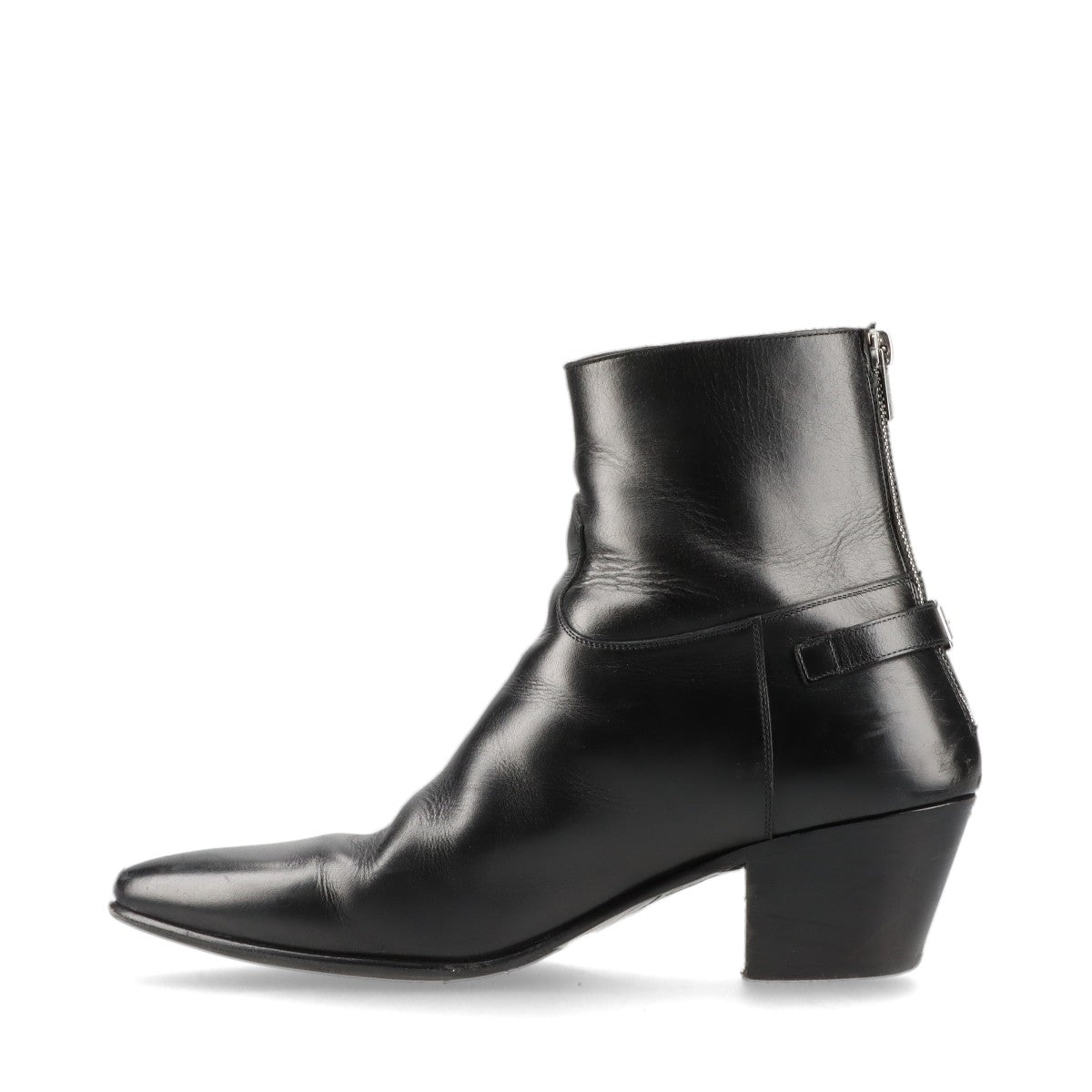 Celine Leather Short Boots EU40 Ladies' Black MG0291 Box There is a bag