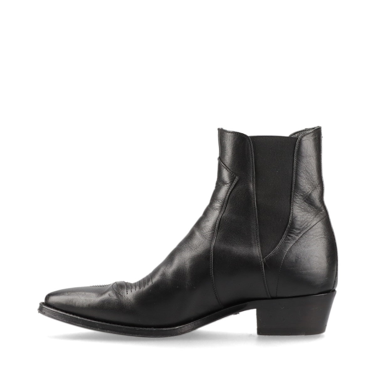 Celine Leather Side Gore Boots EU40 Ladies' Black The box has