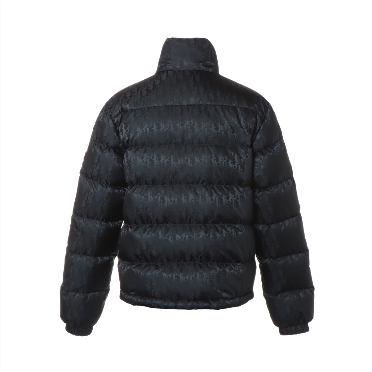 Dior Oblique 19AW Nylon Down jacket 46 Men's Navy Blue  943C449A4462 There is a scuff