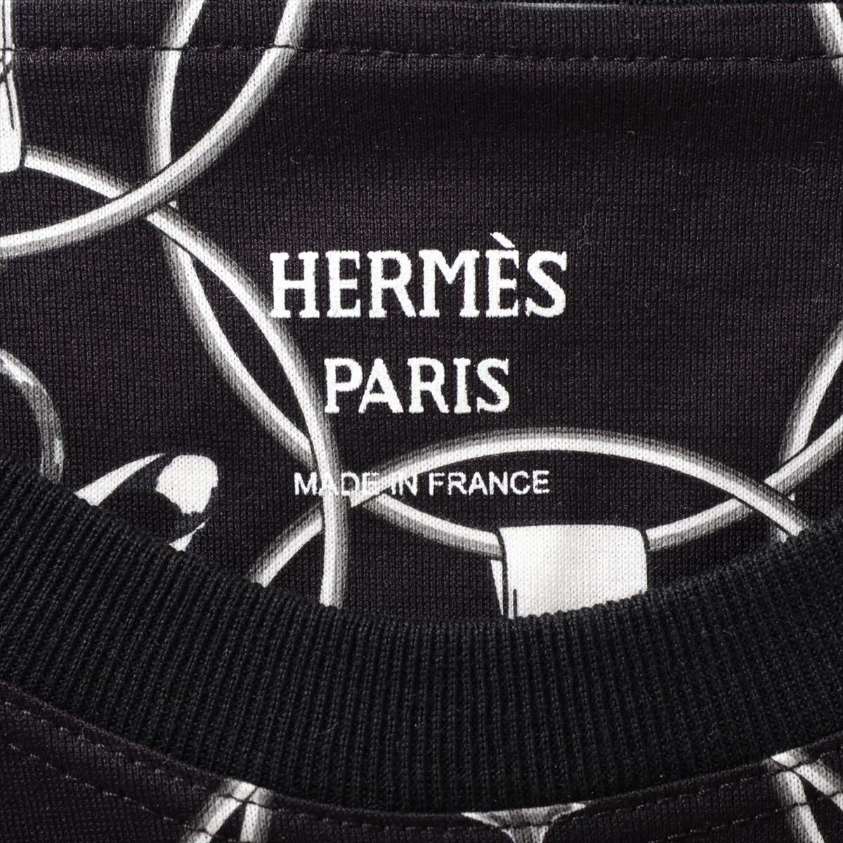 Hermès 22AW Cotton Dress 40 Ladies' Black  2H4508DB Morning walks