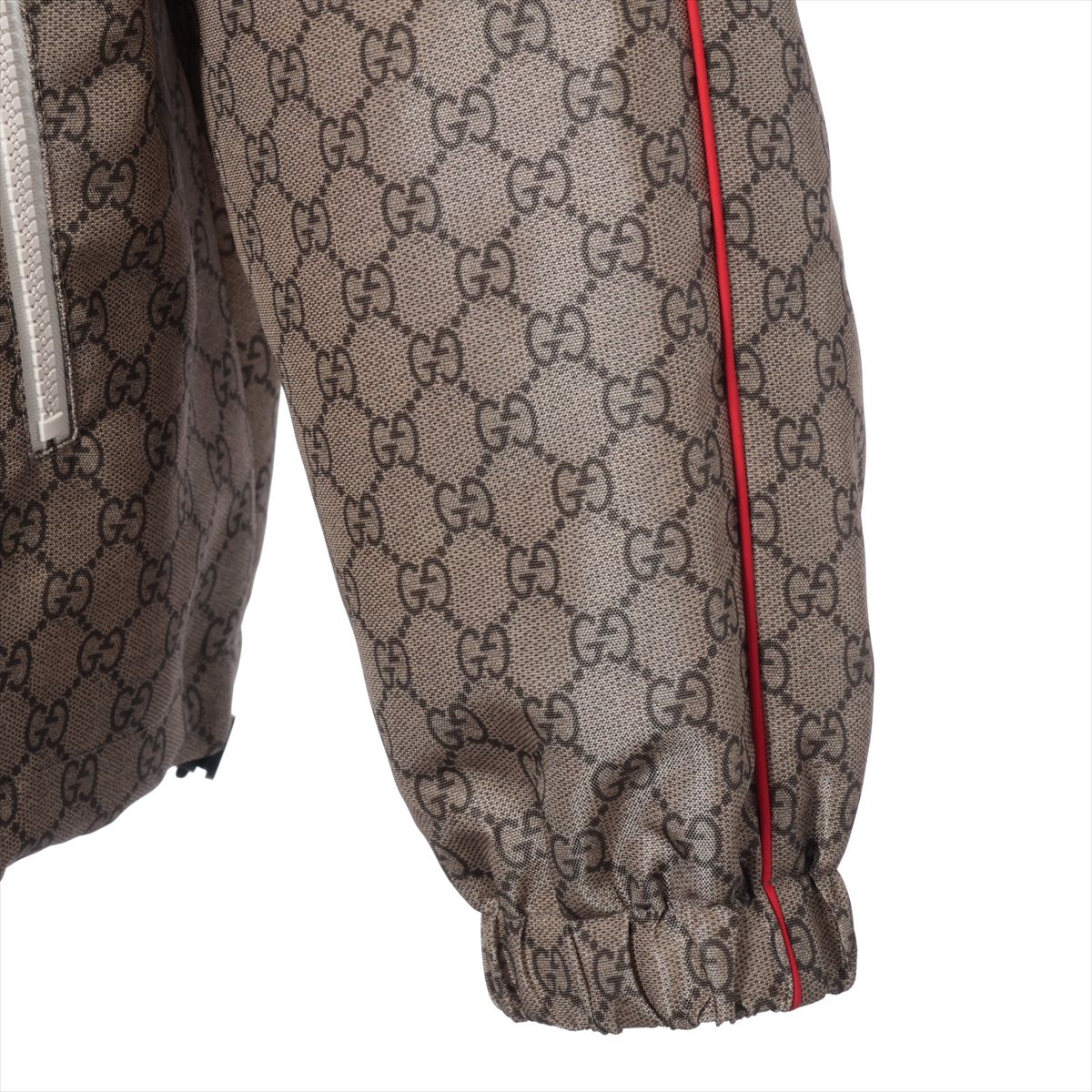 Gucci Nylon Parker 50 Men's Brown  GG logo overall pattern teddy bareback print 741011