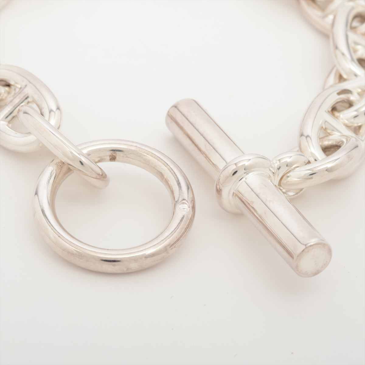 Hermès Chaîne d'Ancre MM Bracelet 925 49.8g Silver 14 frames