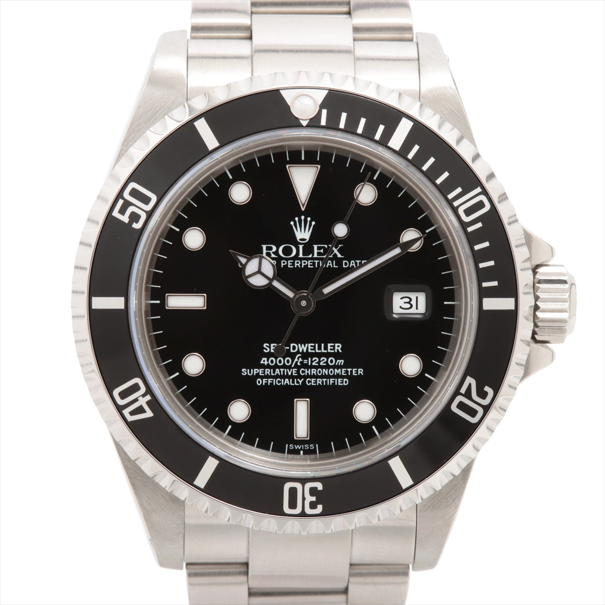 Rolex Sea-Dweller 16600 SS AT Black Dial 2 Extra Links