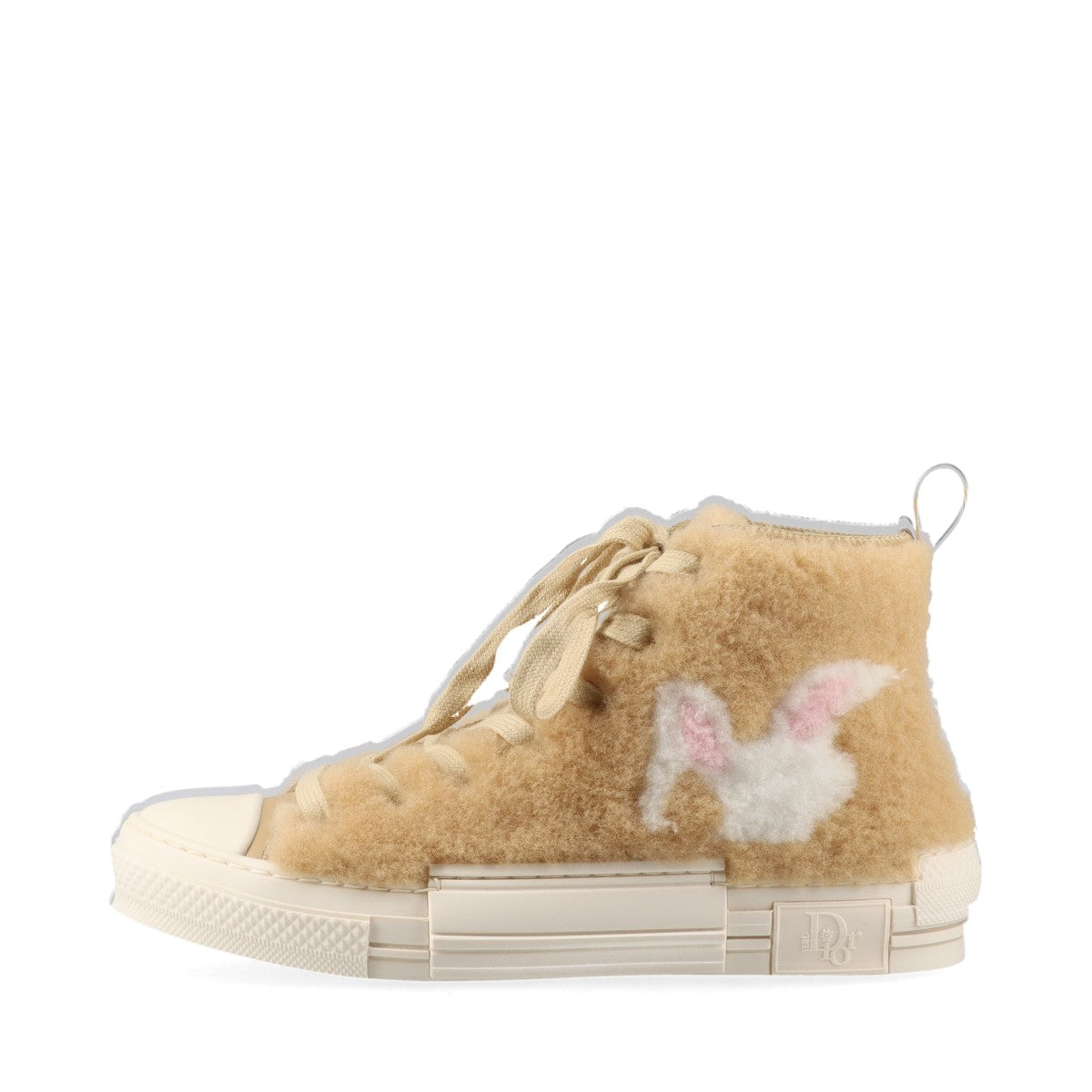Dior x ERL Boa High-top Sneakers EU37 Ladies' Beige DC1022 rabbit motif Replacement string Box There is a bag