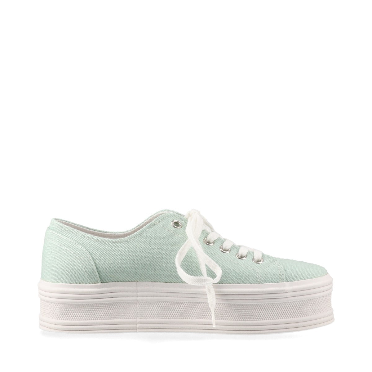 Celine  Jeanne canvas Sneakers 35 Ladies' Light Green Trion logo LK2025 Comes with box