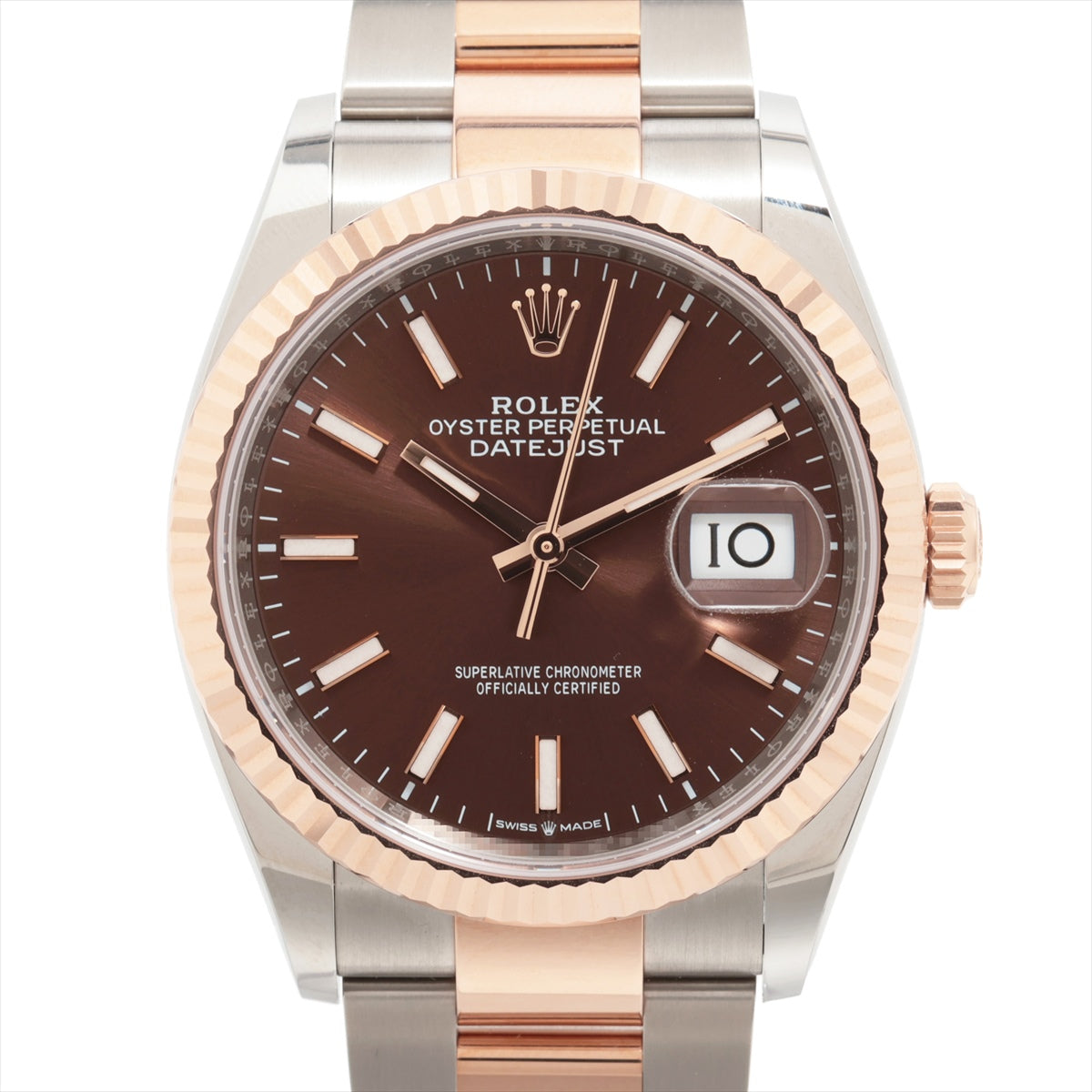 Rolex Datejust 126231 SS×PG AT Chocolate Dial oyster bracelet