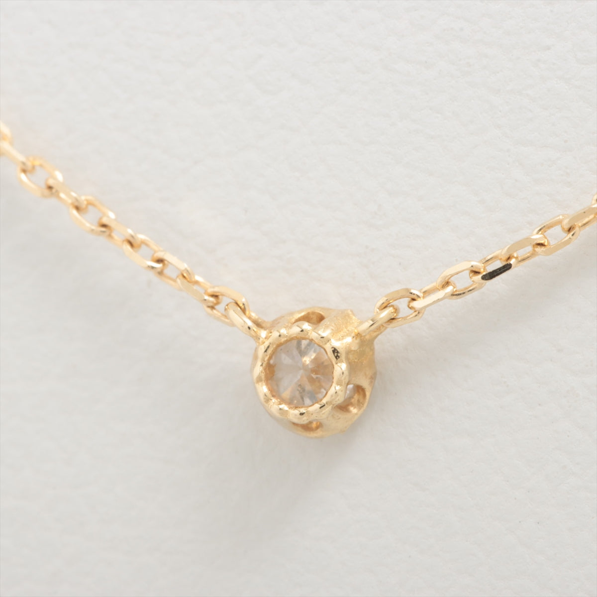 aget Diamond Necklace K14(YG) 1.0g 0.06