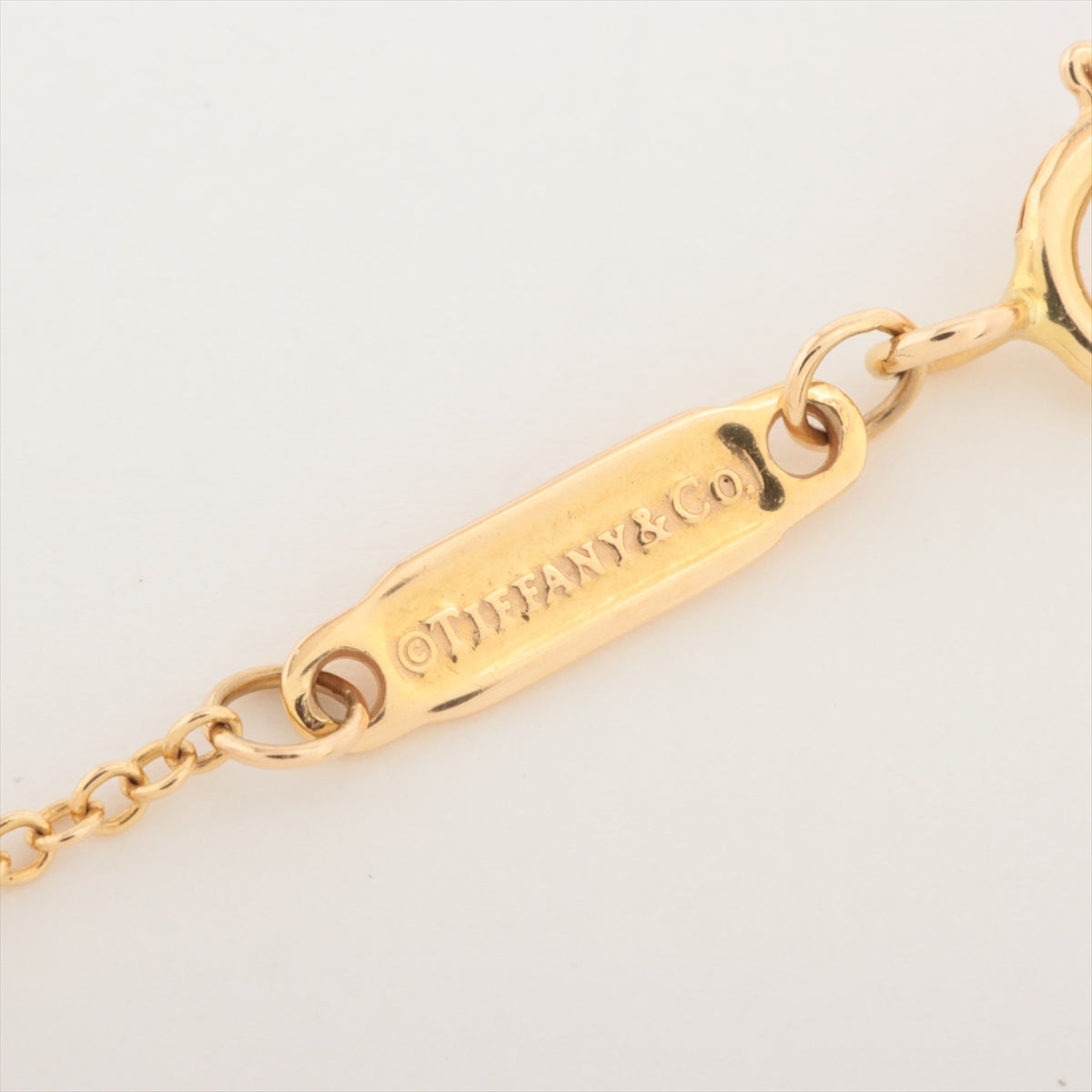 Tiffany T Smile Mini Necklace 750(YG) 2.2g
