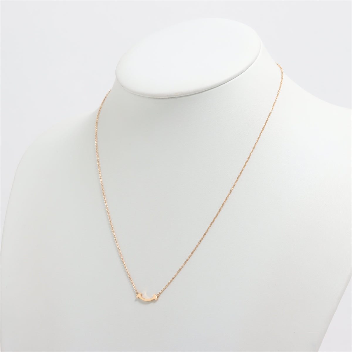 Tiffany T Smile Mini Necklace 750(YG) 2.2g