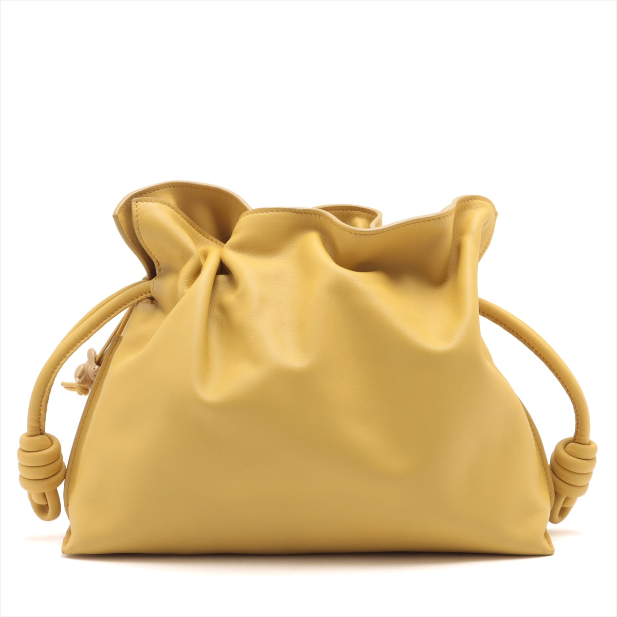 Loewe Flamenco clutch Leather Shoulder Bag Yellow
