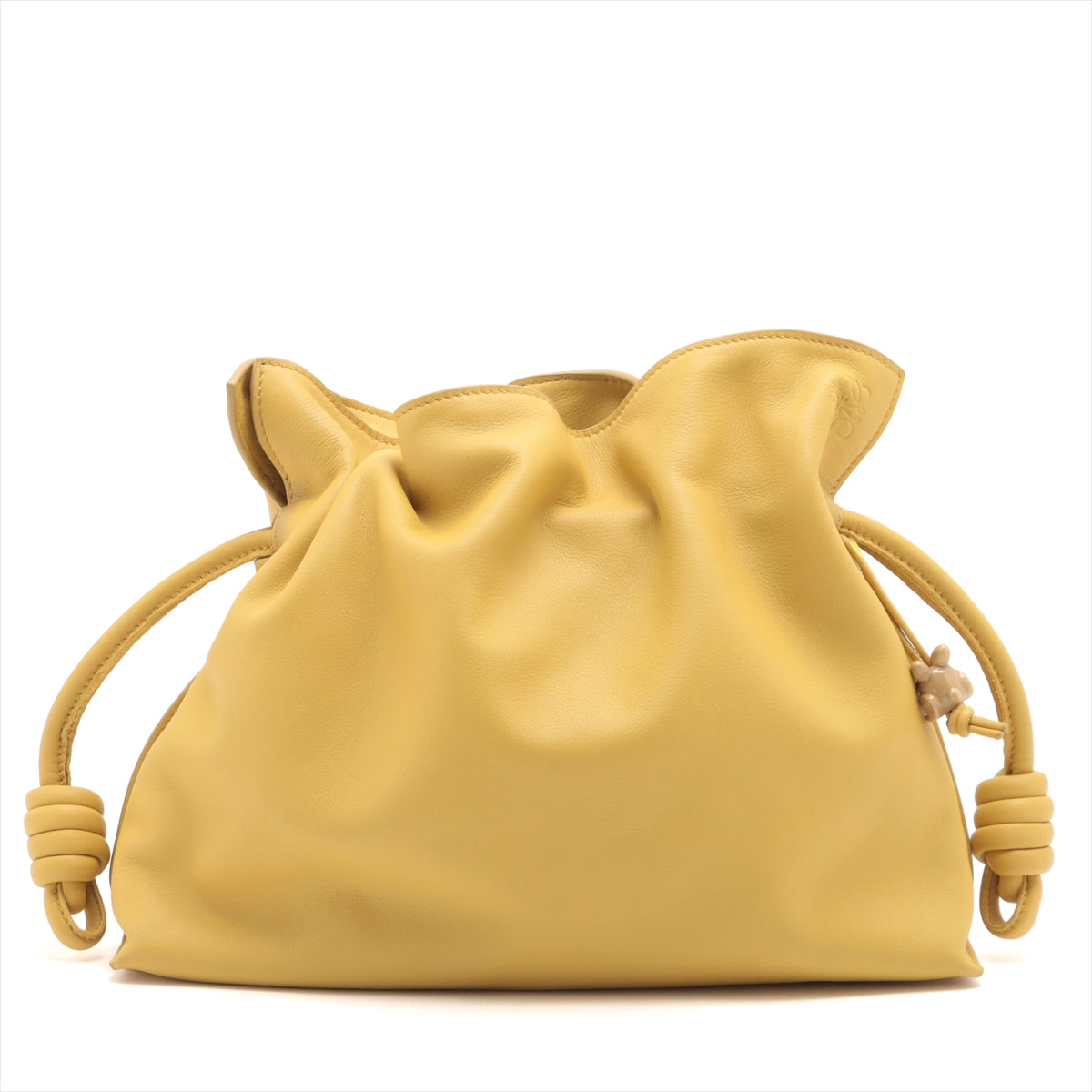 Loewe Flamenco clutch Leather Shoulder Bag Yellow