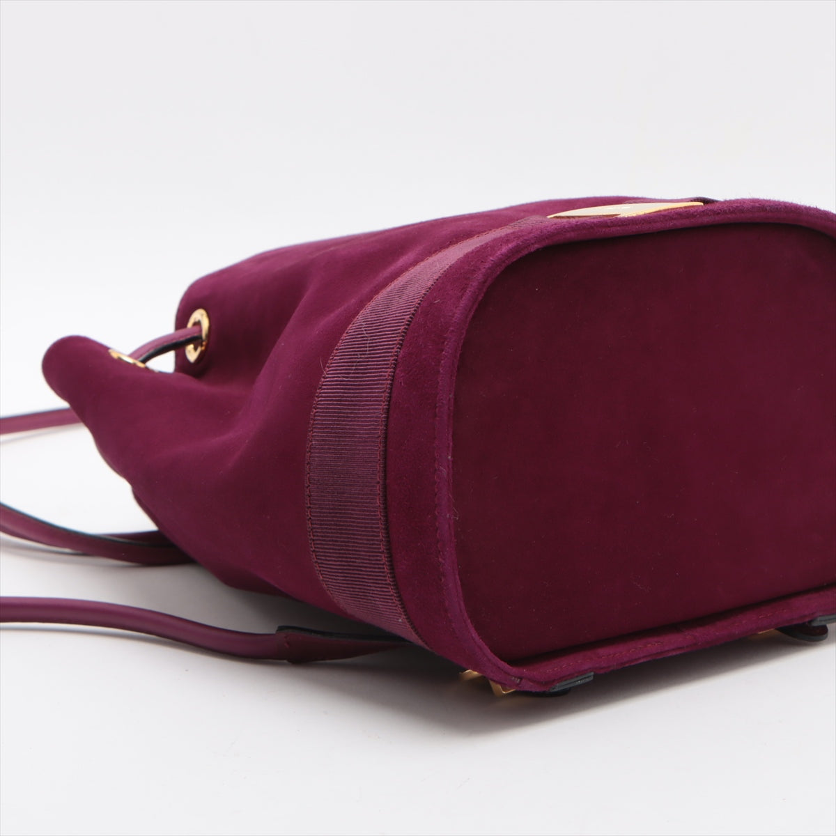 Ferragamo Vara Suede Backpack Purple