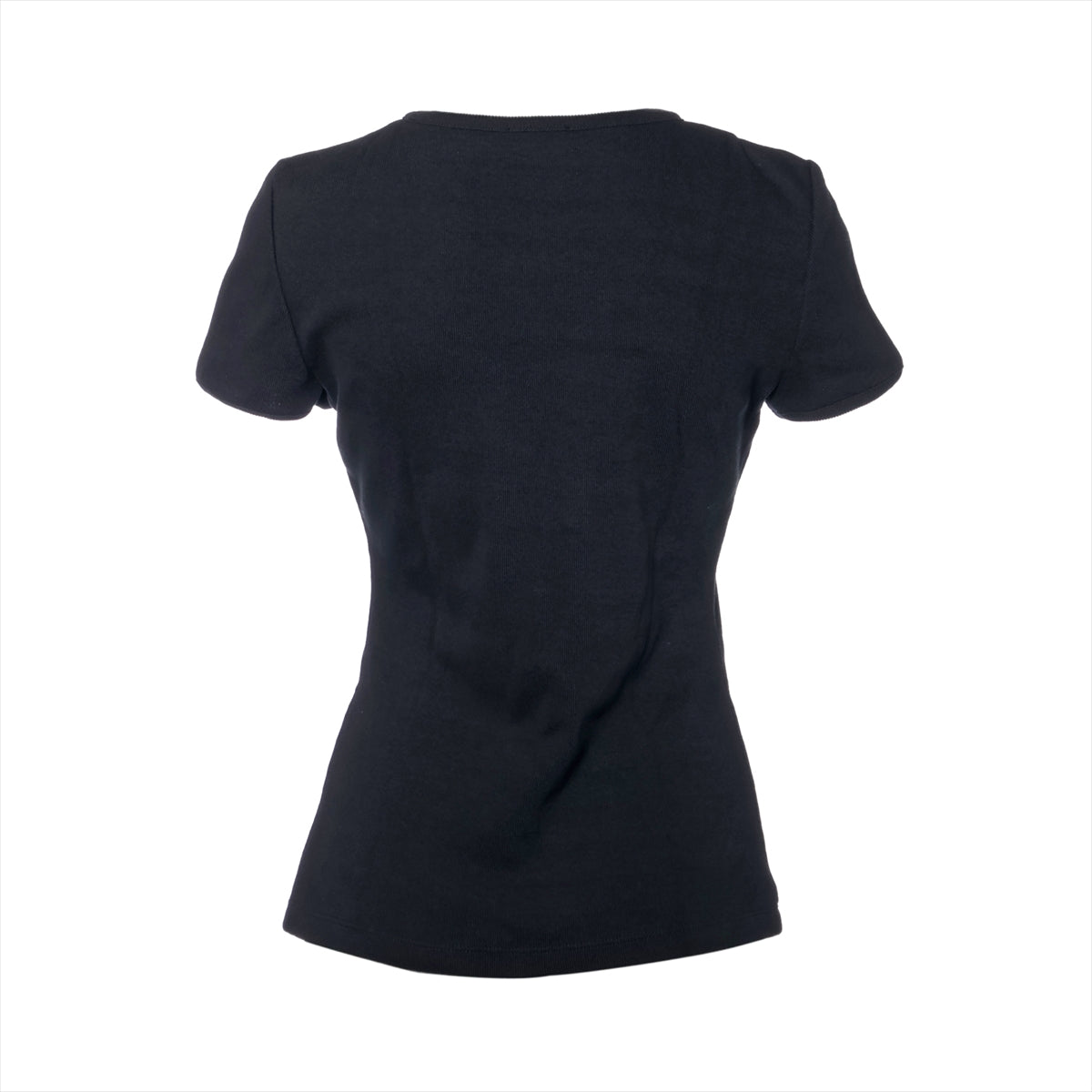 Chanel Coco Mark 23C Cotton T-shirt 38 Ladies' Black  P74094V64275