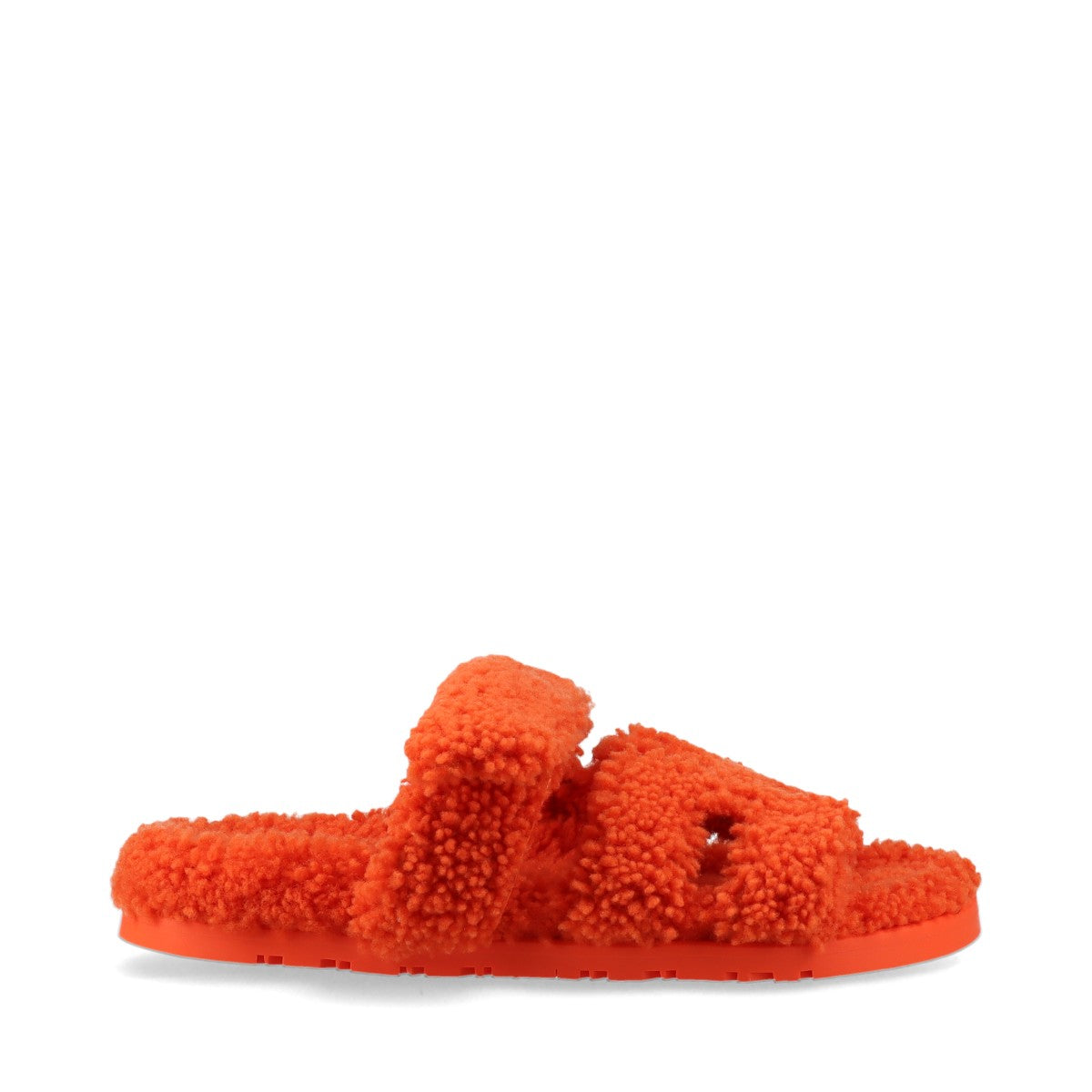 Hermès Cypre Boa Sandals Unknown size Ladies' Orange velcro strap