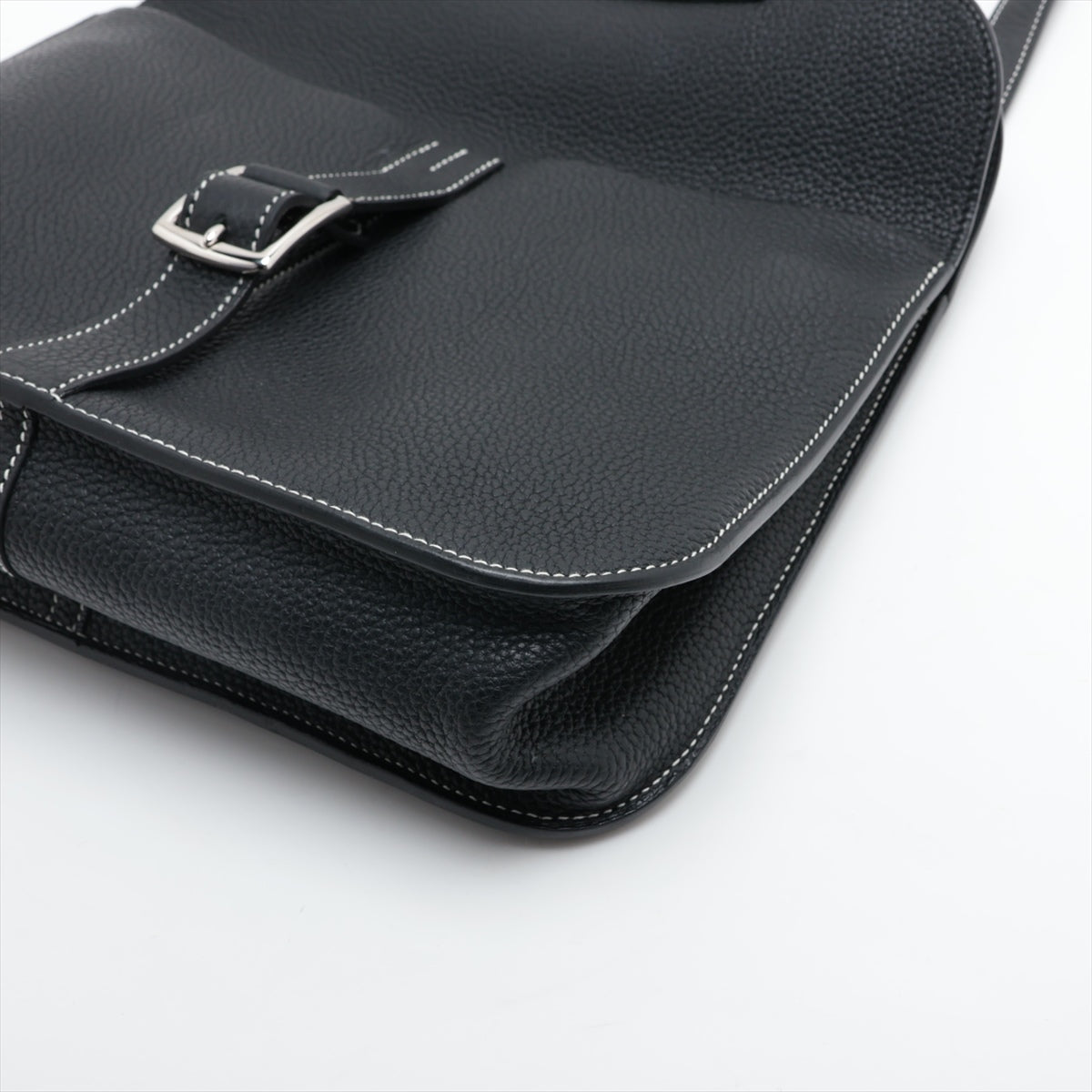 Hermès Arzan 31 Taurillon Clemence Black Silver Metal Fittings T:2015