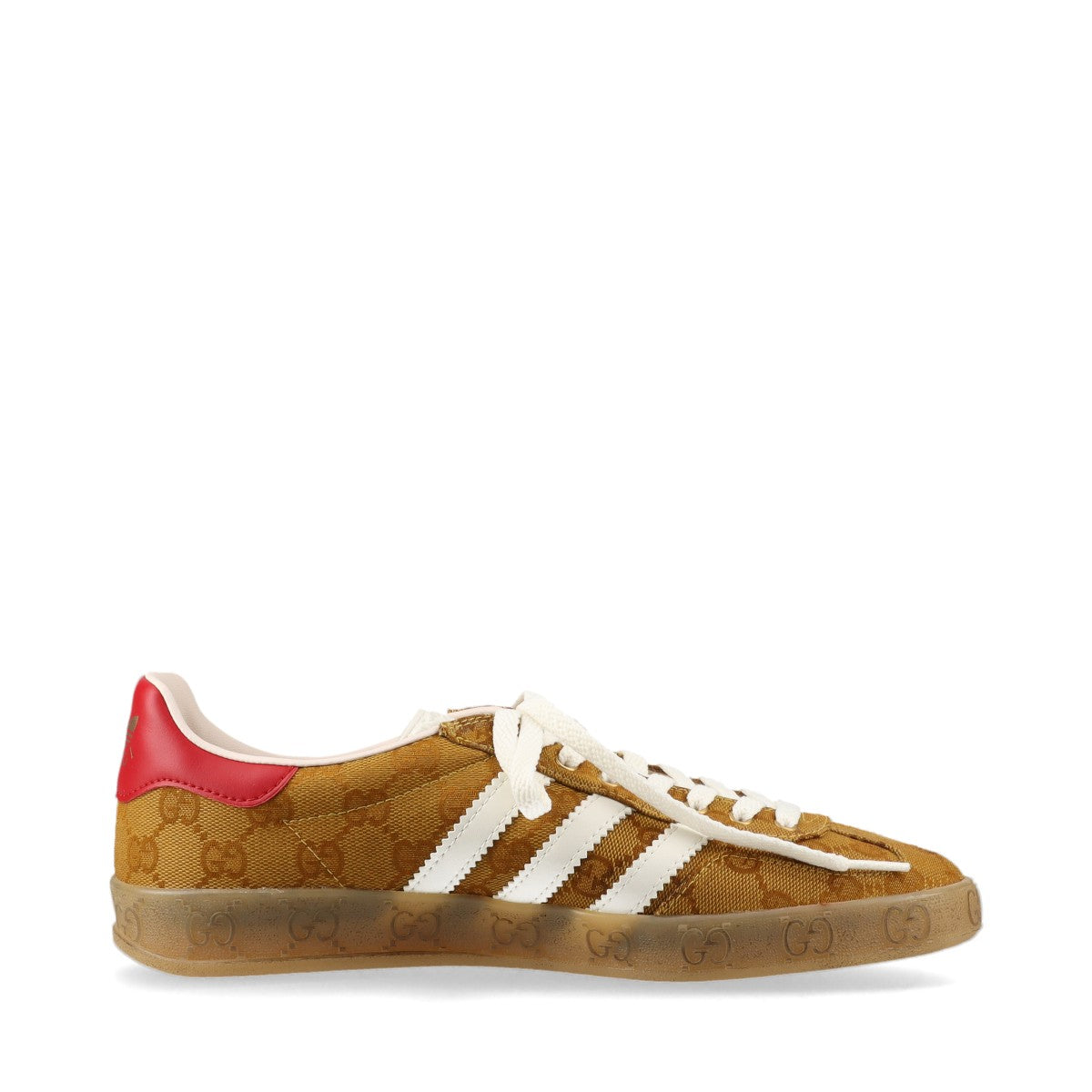 Gucci x Adidas Gazelle 22SS Canvas & Leather Sneakers 25cm Unisex Brown x white 707850 GG Supreme Three Stripes Box There is a storage bag