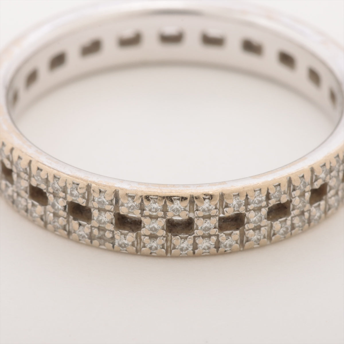 Tiffany T True Narrow Diamond Ring 750(WG) 3.6g