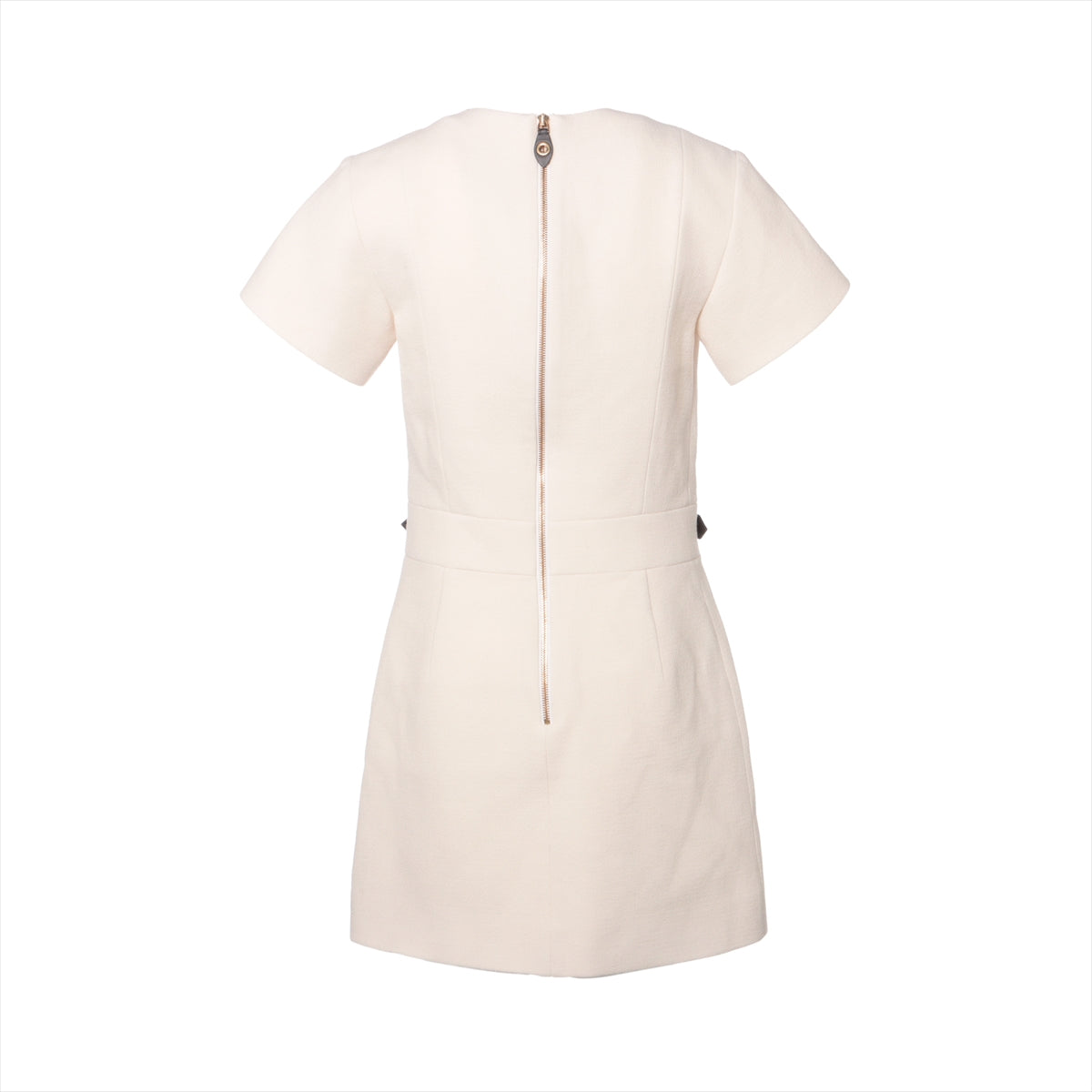 Louis Vuitton 23AW Wool & silk Dress 34 Ladies' Ivory  scalloped detail a-line dress RM232