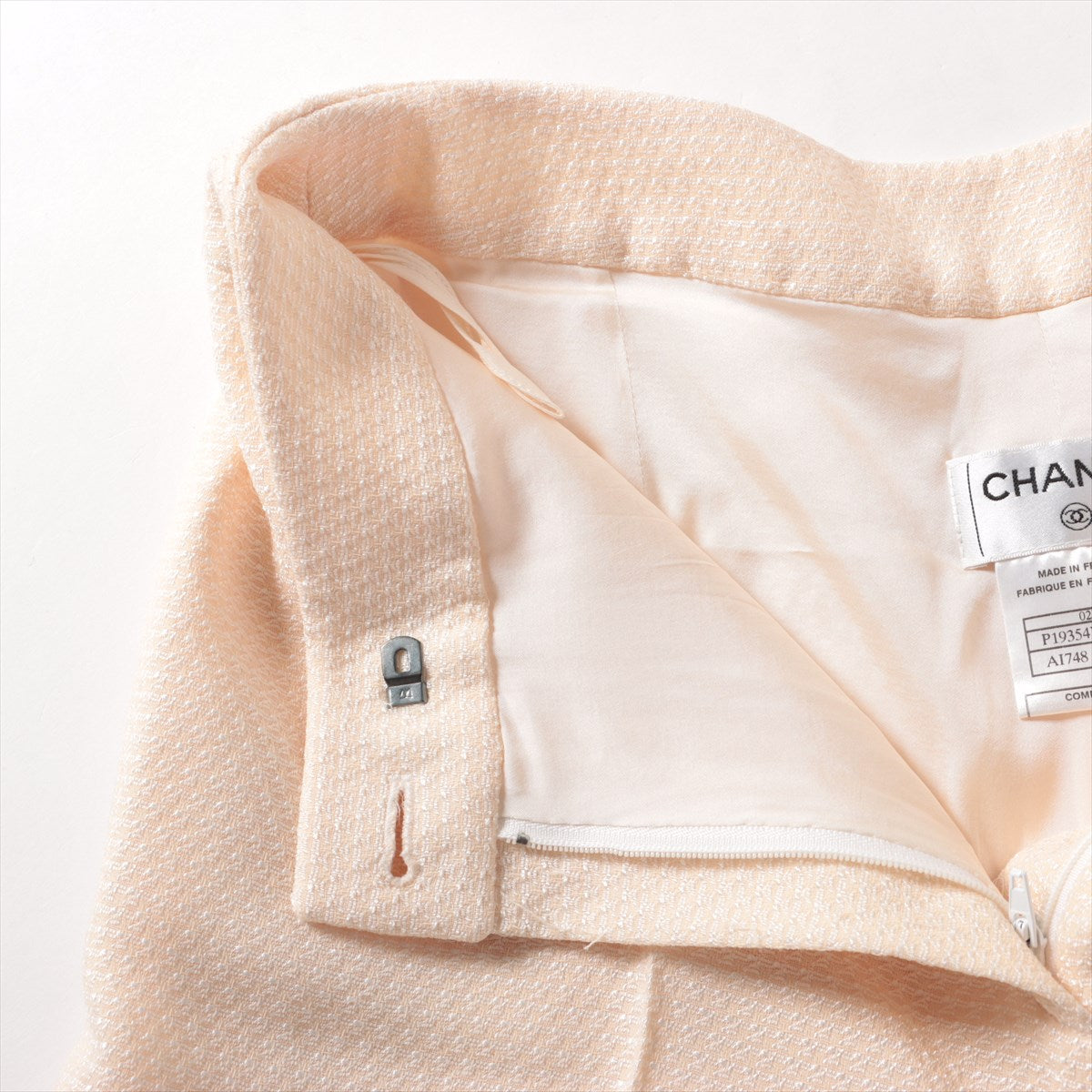 Chanel Coco Mark 02P Wool Pants 40 Ladies' Beige  P19354V11291