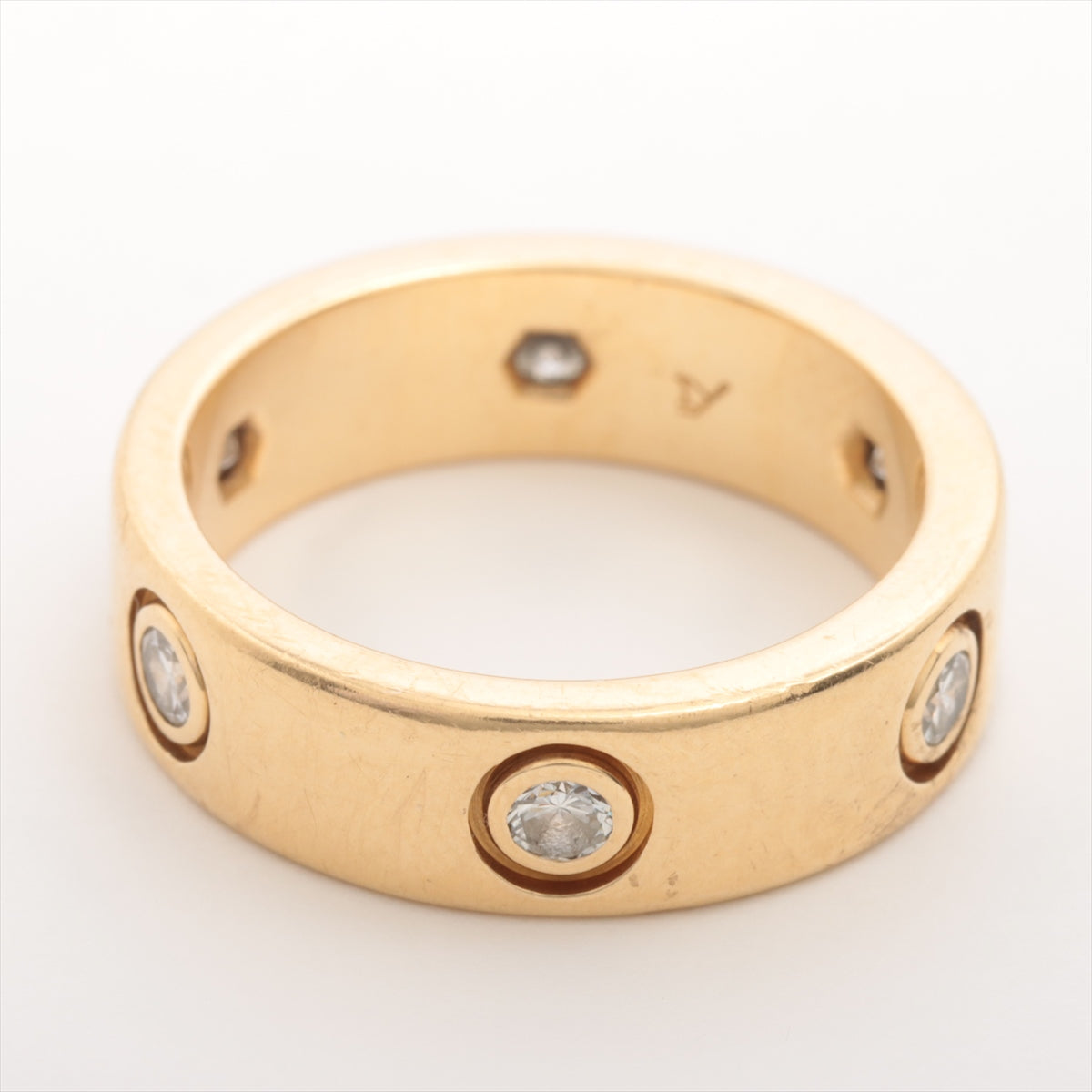 Cartier Love full Diamond Ring 750(YG) 8.1g 52