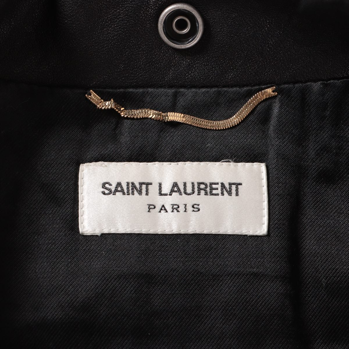 Saint Laurent Paris Lam Leather jacket F36 Ladies' Black  506798
