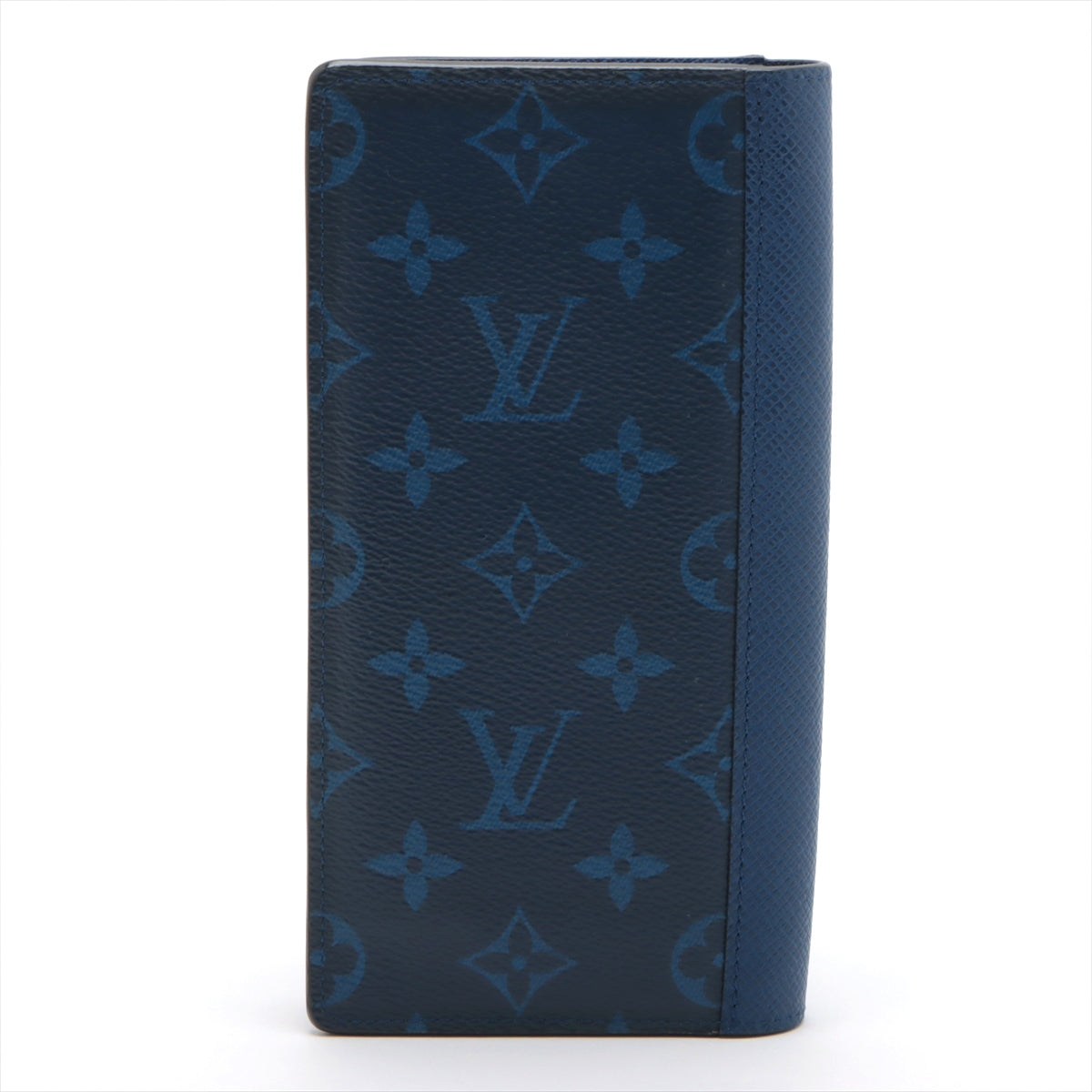Louis Vuitton Taiga Lama Portefeuille Brazza M30297 Cobalt Wallet