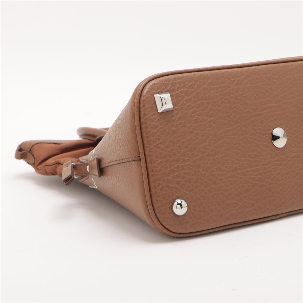Maison Margiela 5AC Leather 2 Way Handbag Brown