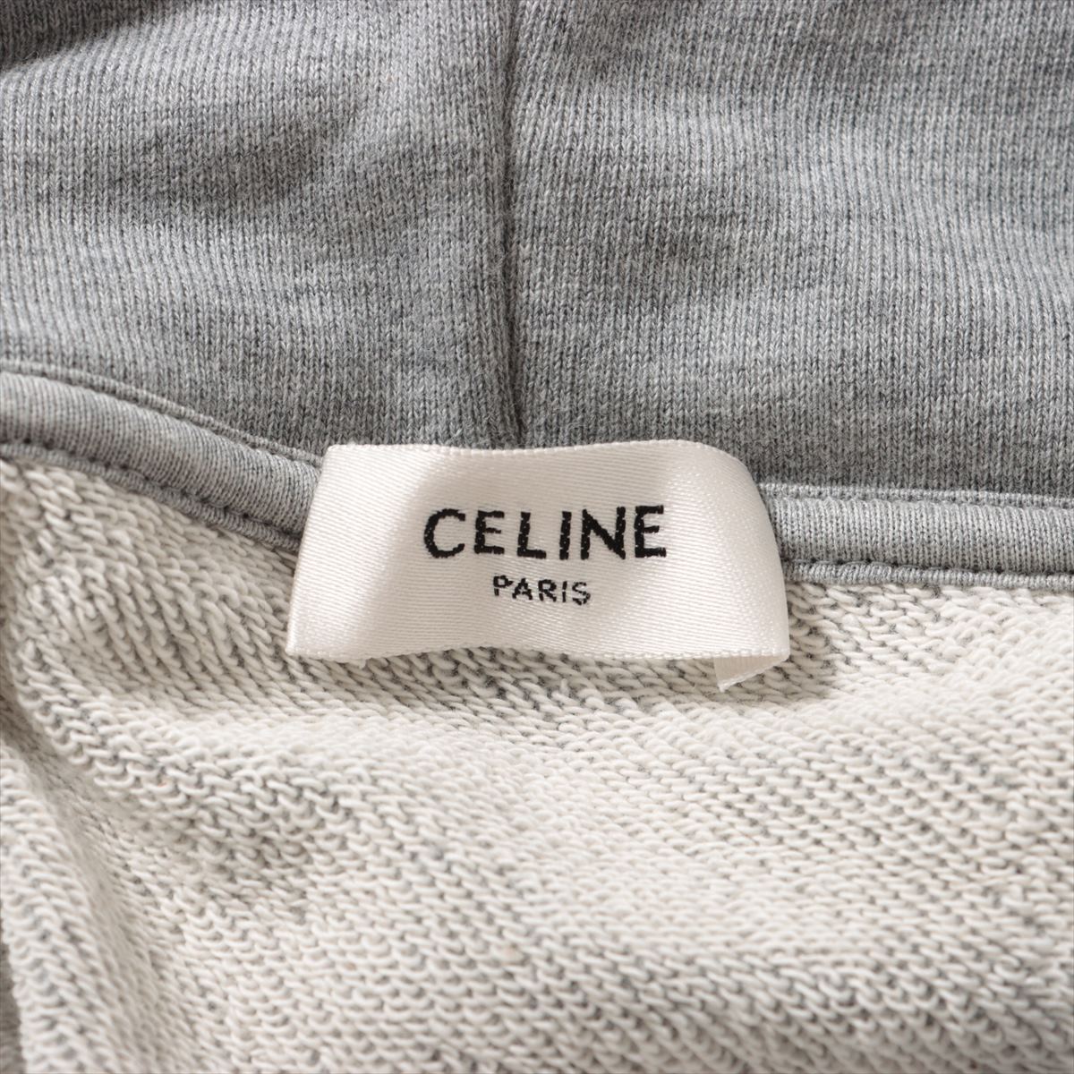 Celine Hedi Period Cotton Parker S Men's Grey  2Y753670Q gradient logo
