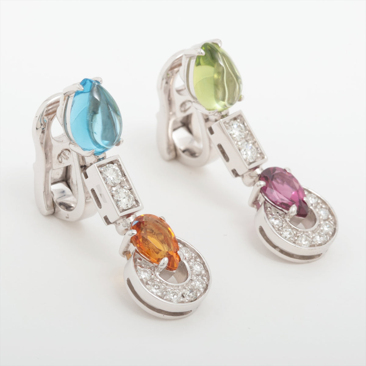 Bvlgari Allegra Multicolor Diamond Earings 750(WG) 11.5g