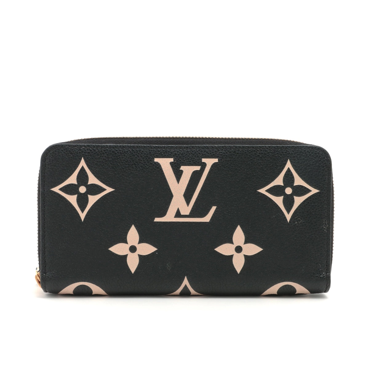 Louis Vuitton Bicolor Monogram Empreinte Zippy Wallet M80481 Noir x Complaint Zip Round Wallet Responsive RFID