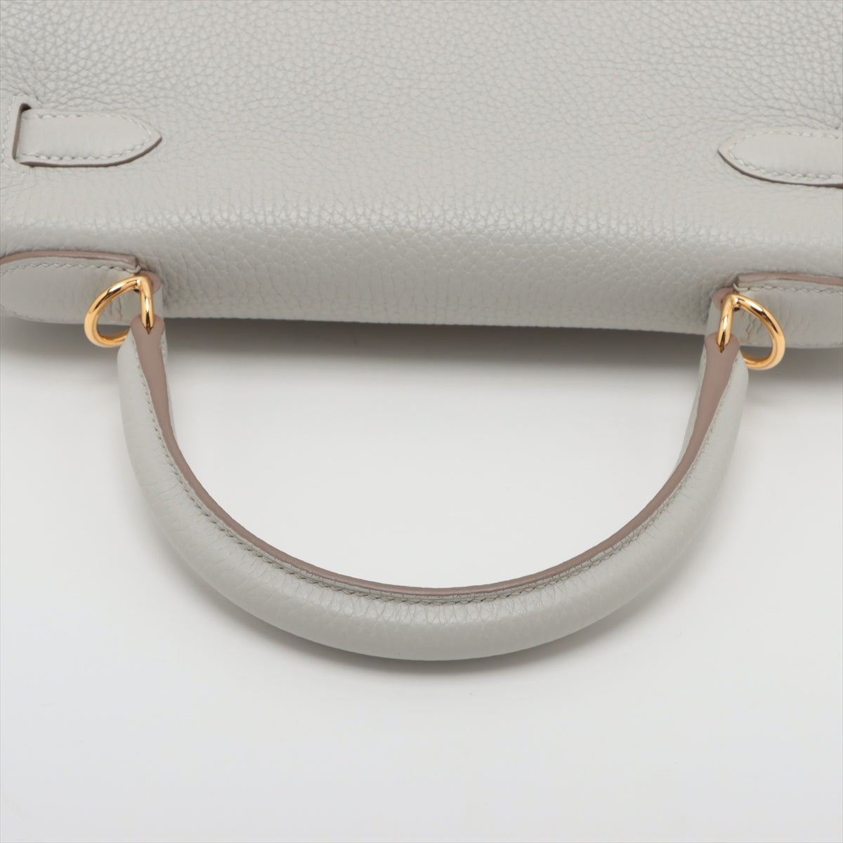 Hermès Kelly 28 Taurillon Clemence Pearl Grey Gold Metal Fittings D: 2019