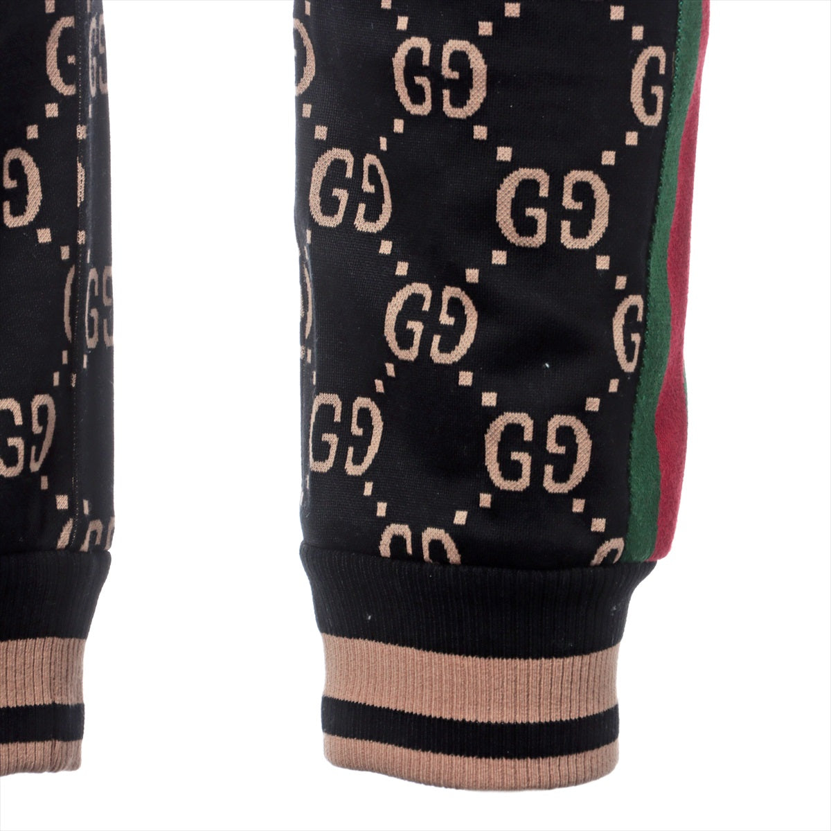 Gucci GG Logo Cotton Sweatpants S Ladies' Black  695976