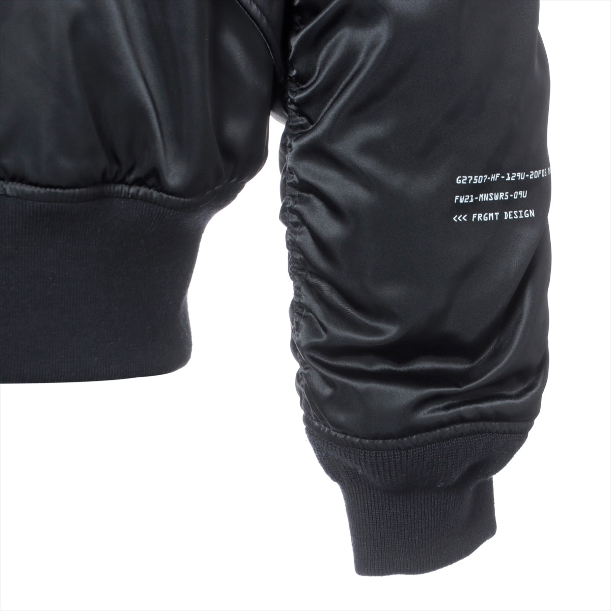 Moncler Genius Fragment RASSOS 21 years Nylon Down jacket 2 Men's Black  MA-1 Hiroshi Fujiwara