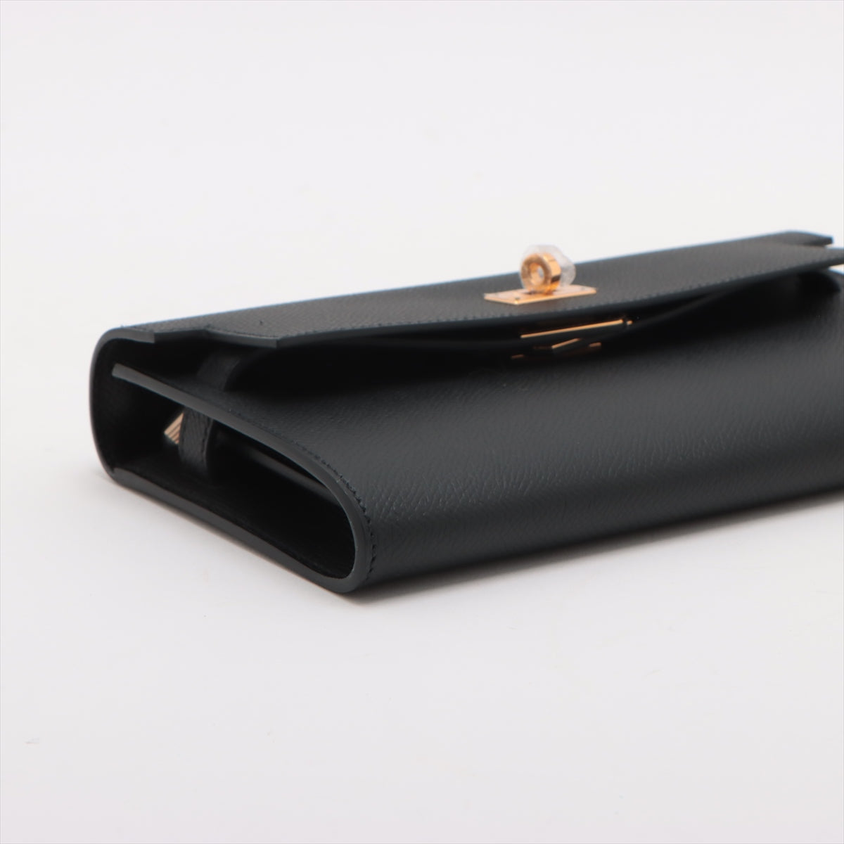 Hermès Kelly Wallet Togo Veau Epsom Black Gold Metal Fittings B: 2023