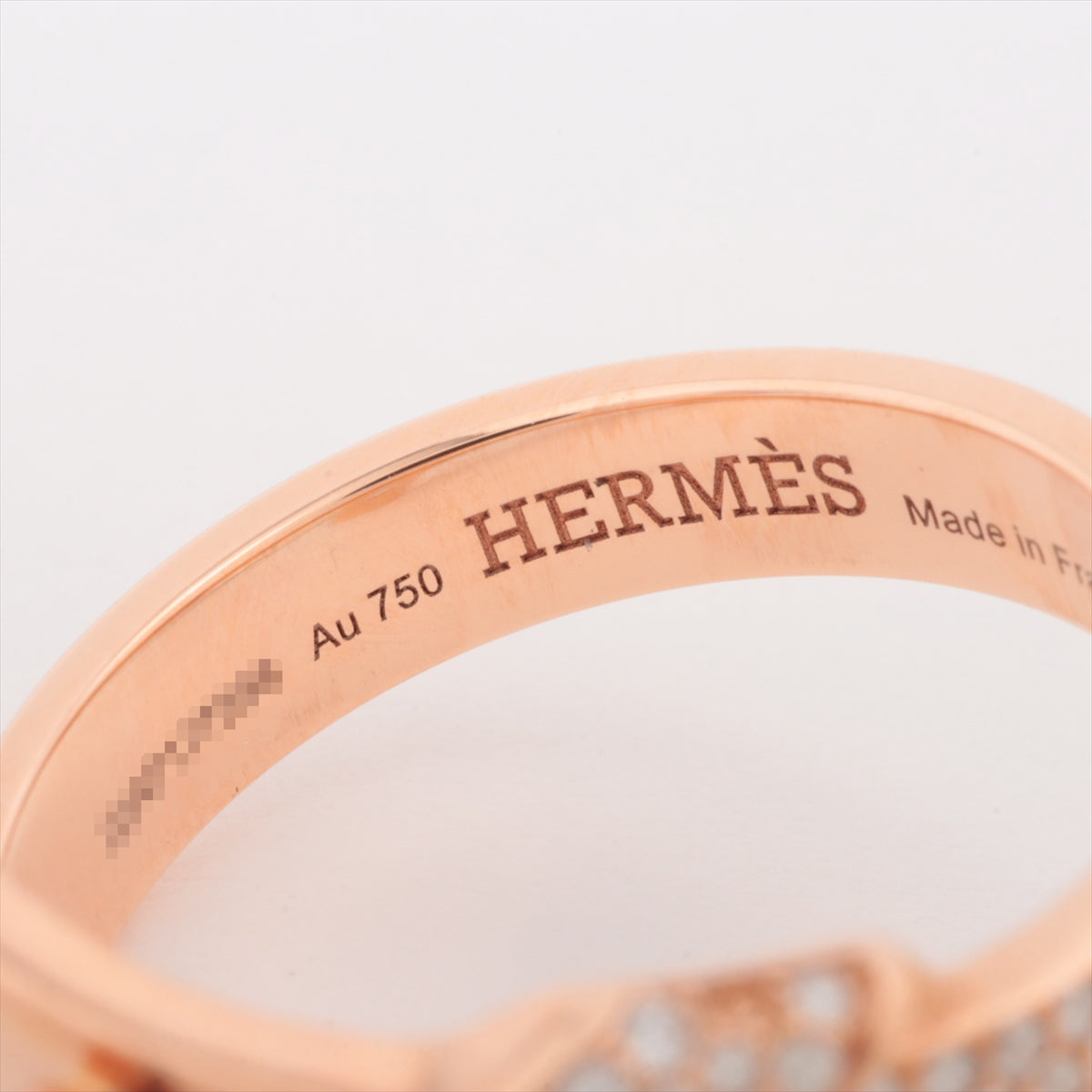 Hermès Kelly Gabrosh Diamond Ring 750(PG) 5.6g 53