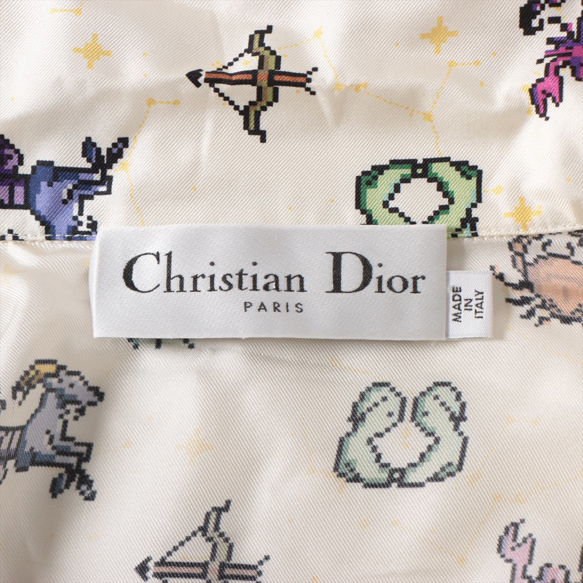 Christian Dior Silk Shirt I42 Ladies' Beige  DIOR PIXEL ZODIAC 241V29A6633