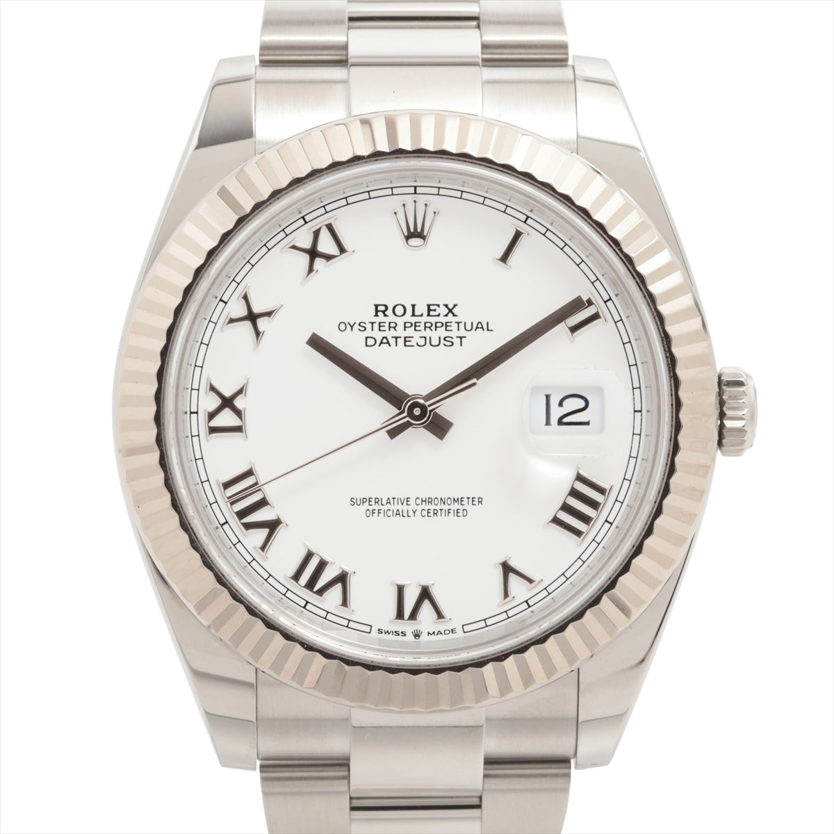 Rolex Datejust 126334 SS×WG AT White Dial oyster bracelet 2 Extra Links