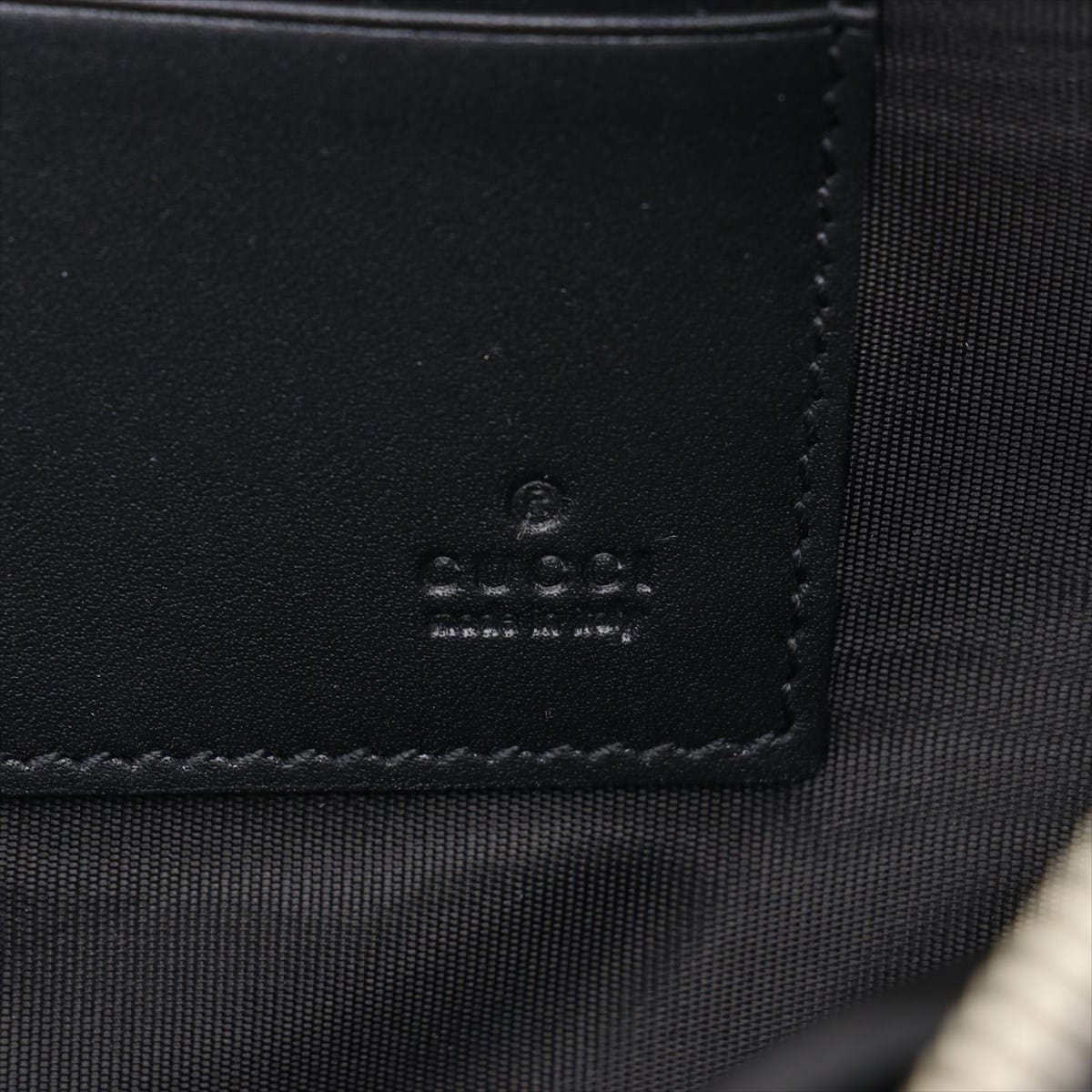 Gucci Logo Leather Clutch bag Black 510489