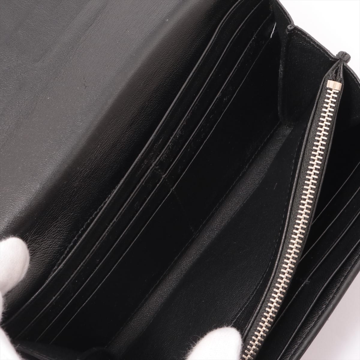 Saint Laurent Paris Leather Wallet Black